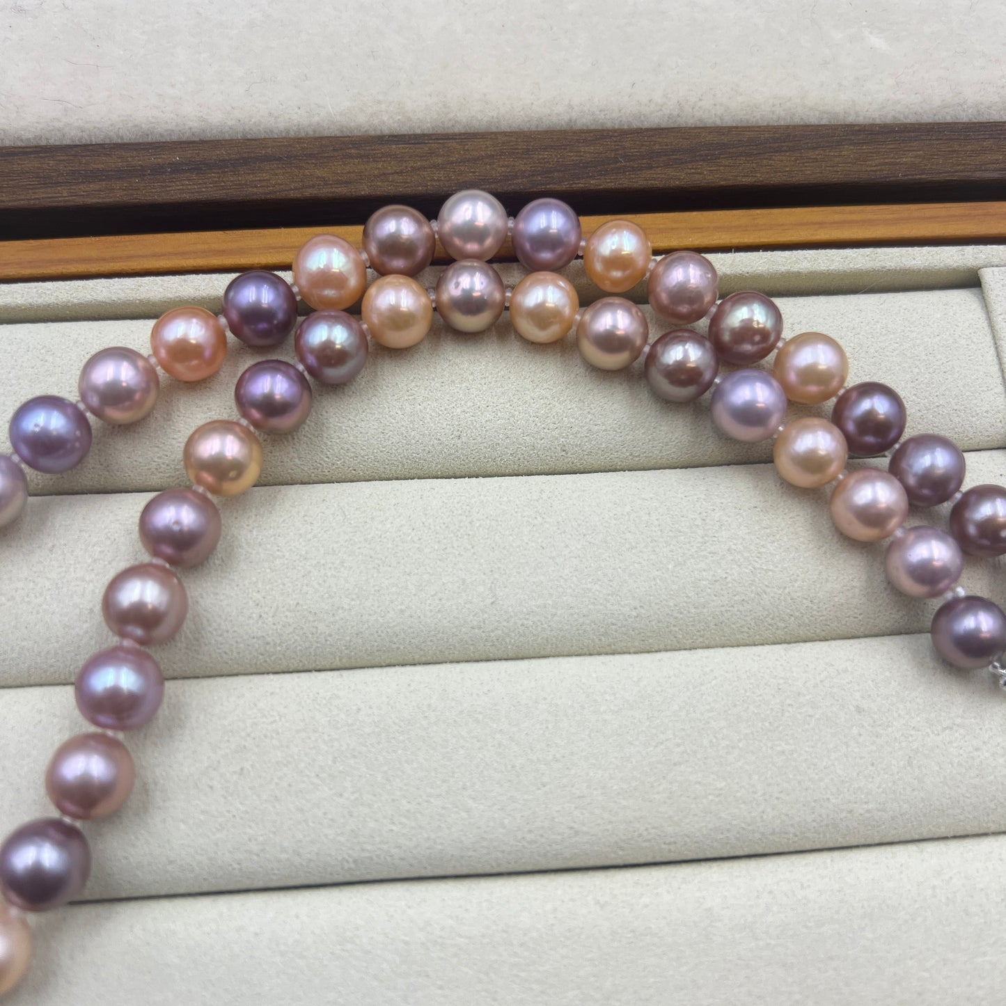 8-9mm candy color pearl necklace fs s925
