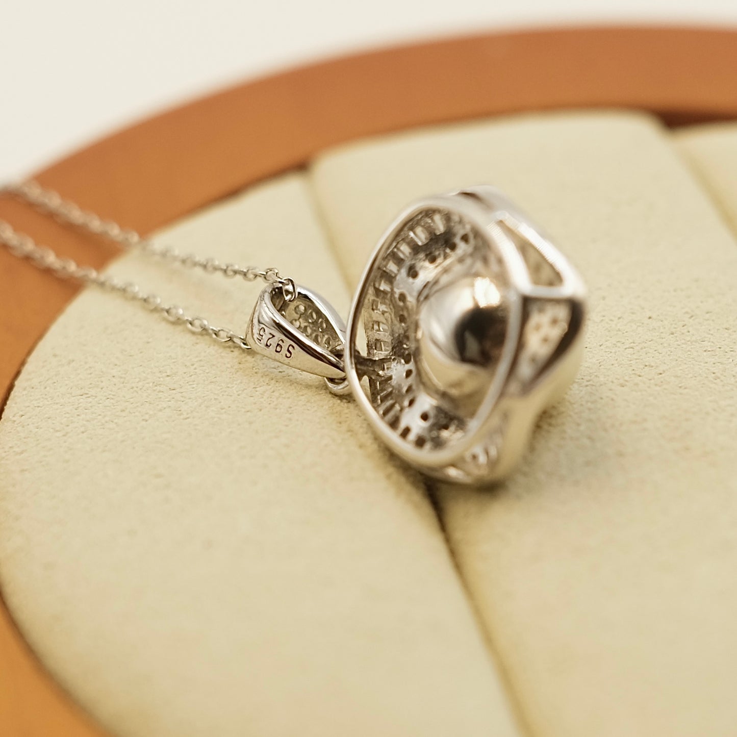 Beautiful luster freshwater pearl Luxury necklace s925