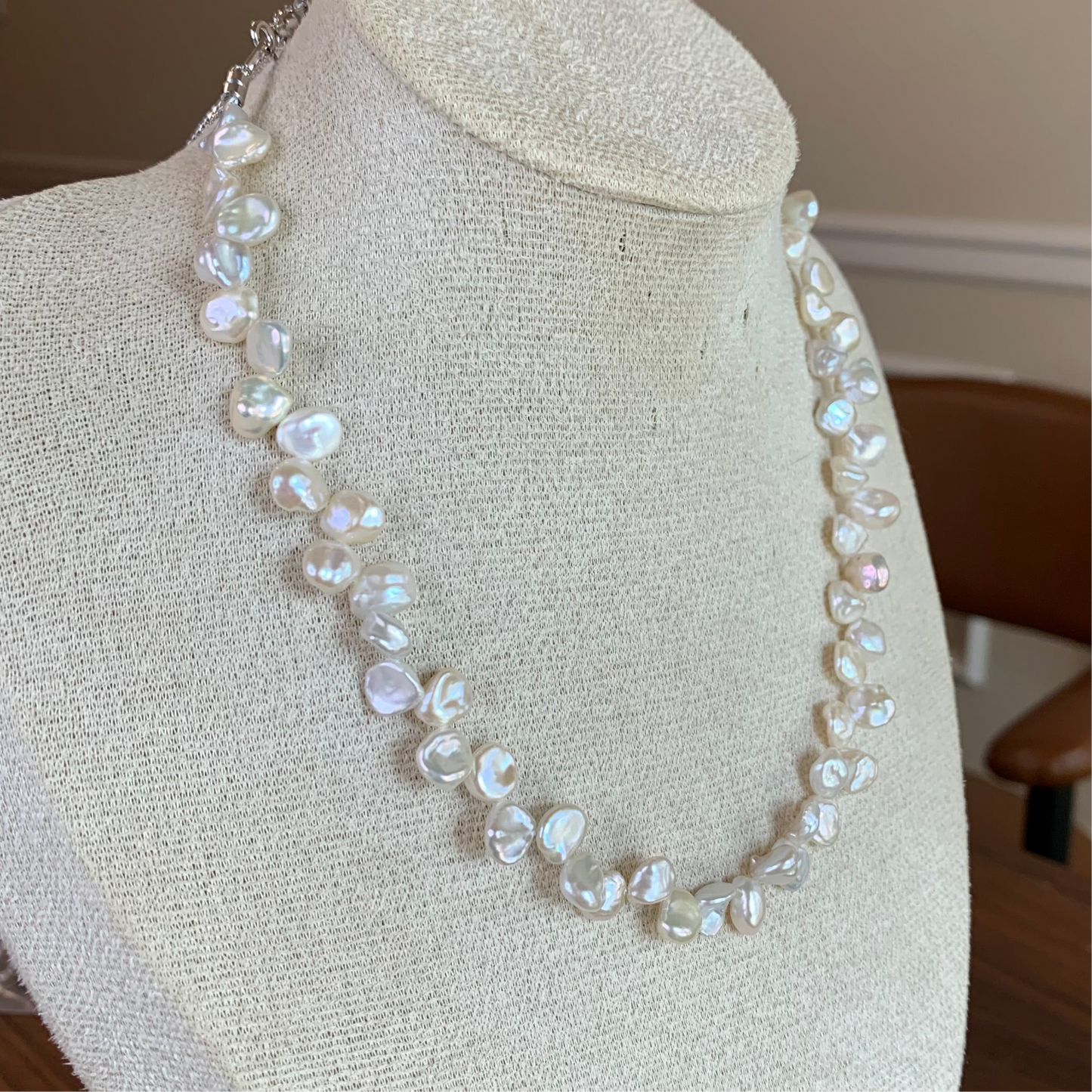 Mini Flower petal full strand necklace s925 16-17.5in