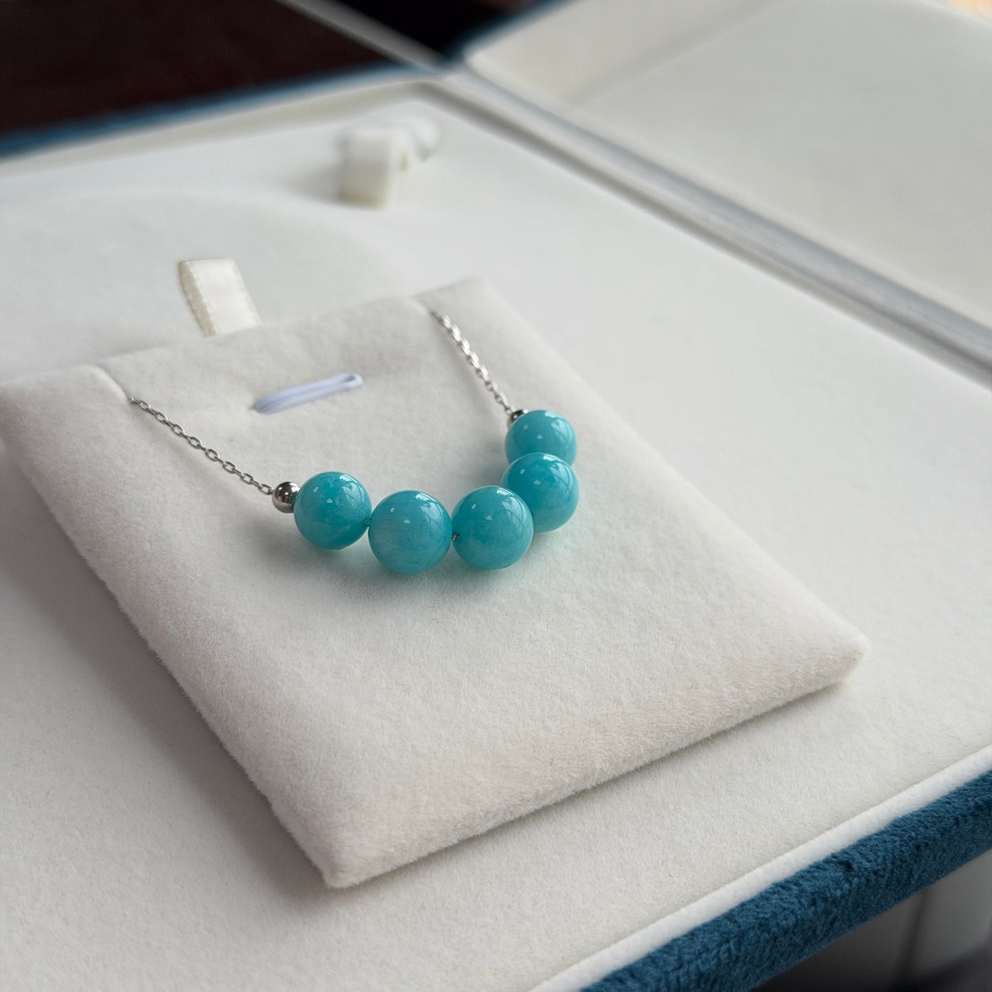5 lulu Amazonite Stone Tiffany Blue Color s925