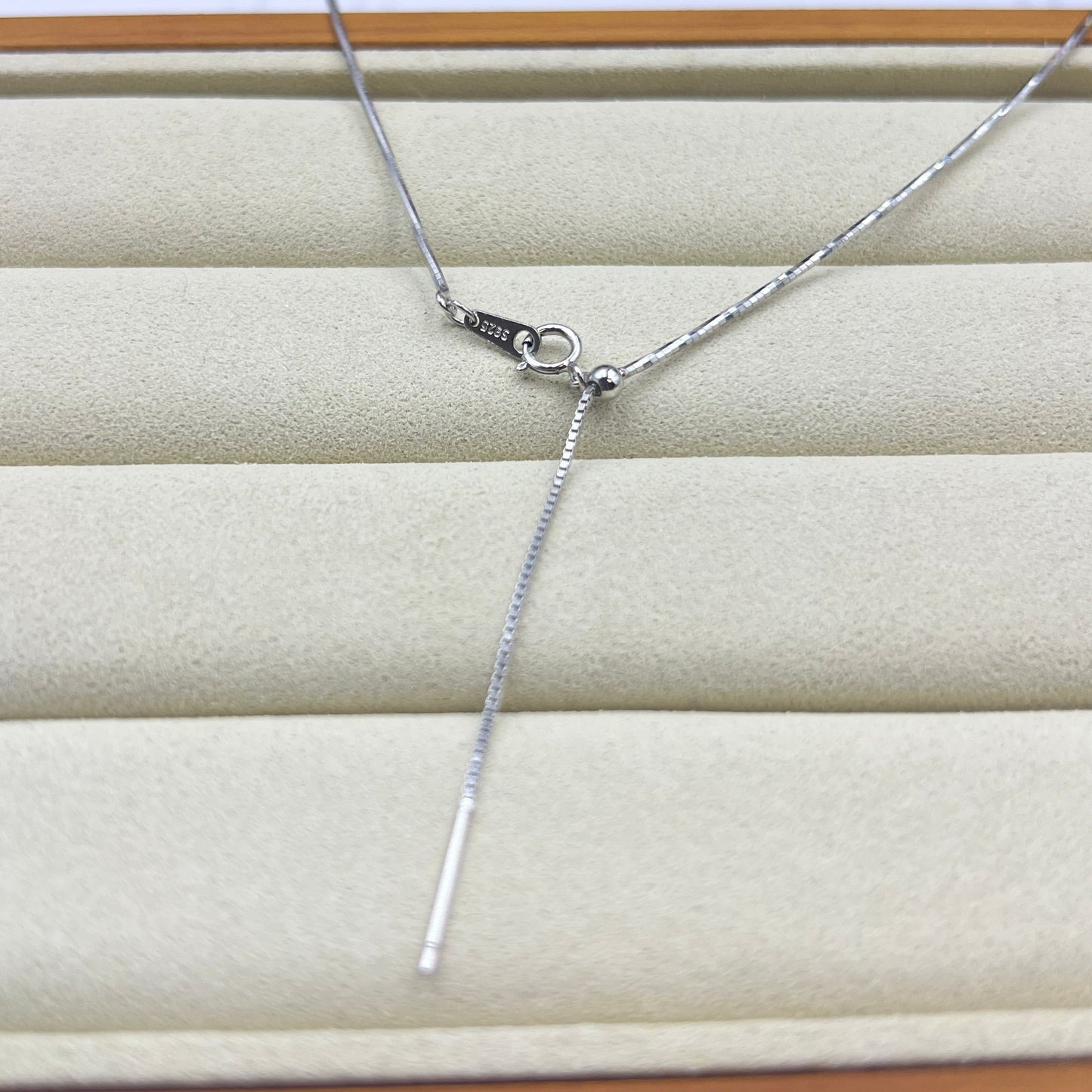 Bangle Necklace s925 White Gold Plated