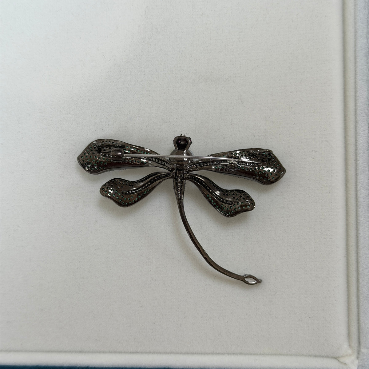 Amazing luster Akoya Pearl Madama color Dragonfly Brooch Alloy