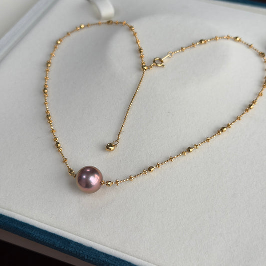 11.3mm Edison Pearl Starry Night Chain S925