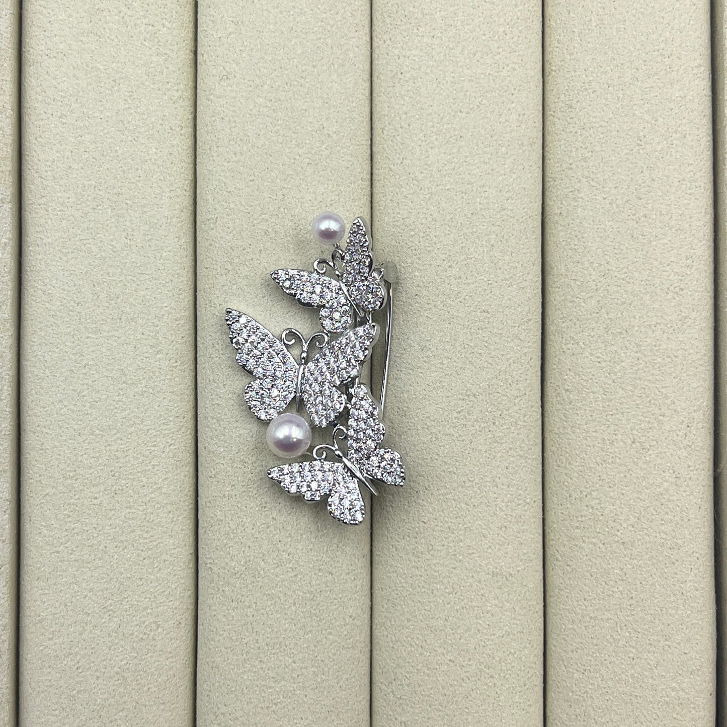 Butterfly Pearl Brooch