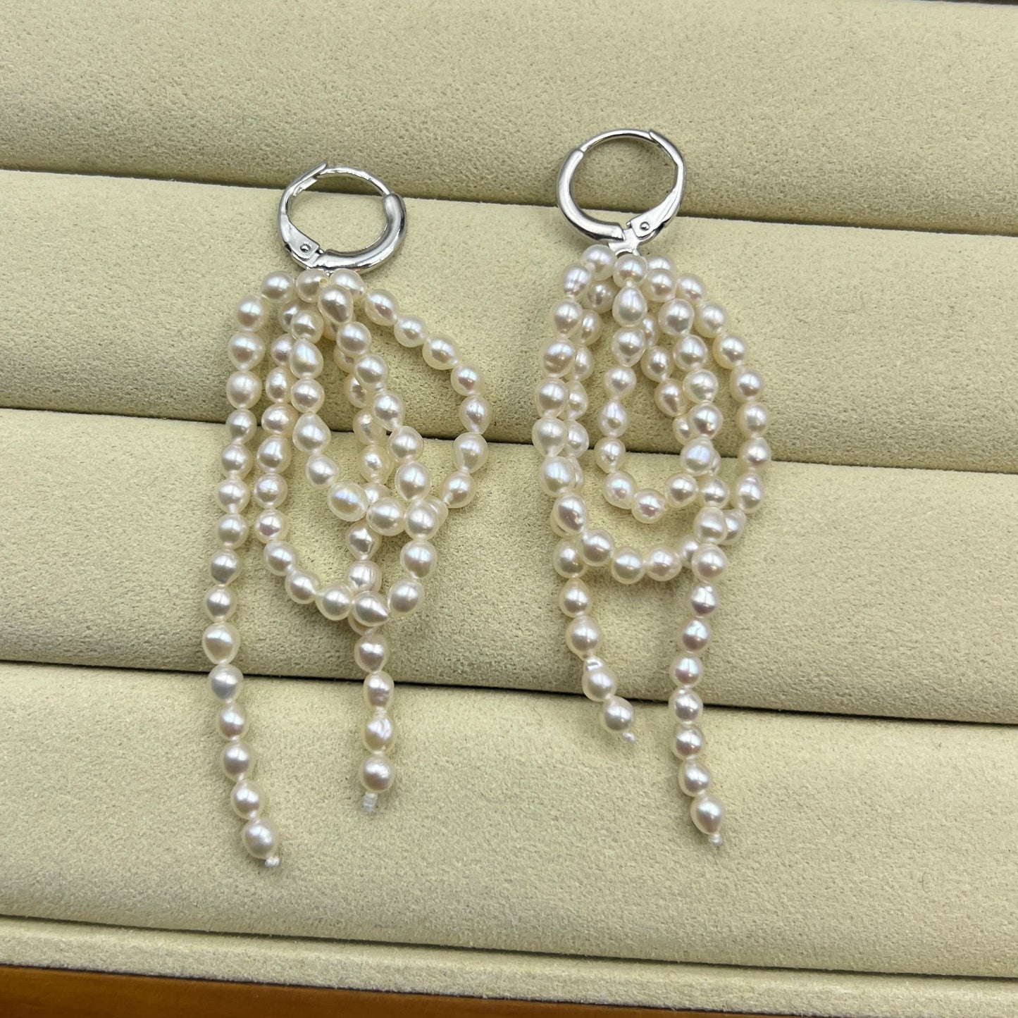 Handmade Freshwater Pearl Earring s925