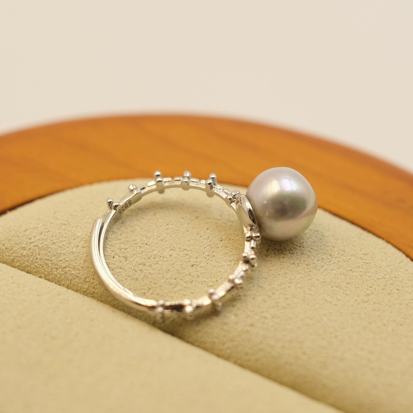 8.2mm Madama color Akoya Ring s925