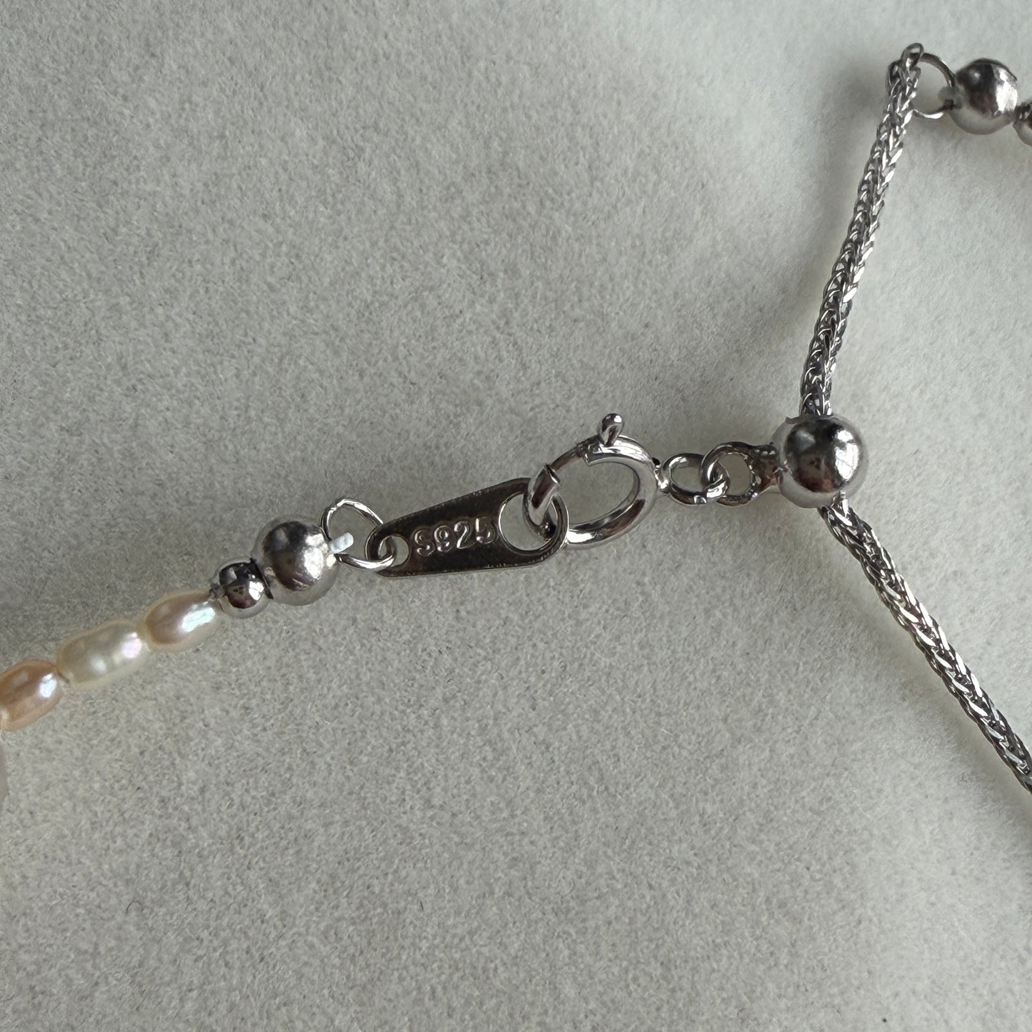 Deal Spring Monet color freshwater pearl necklace with freshwater Keshi s925