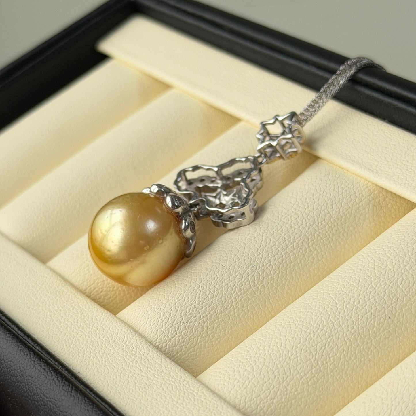 Deal 13.5mm South Sea Gooden Pearl Vintage style necklace s925