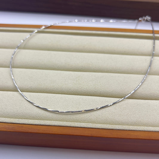 Bangle Necklace s925 White Gold Plated