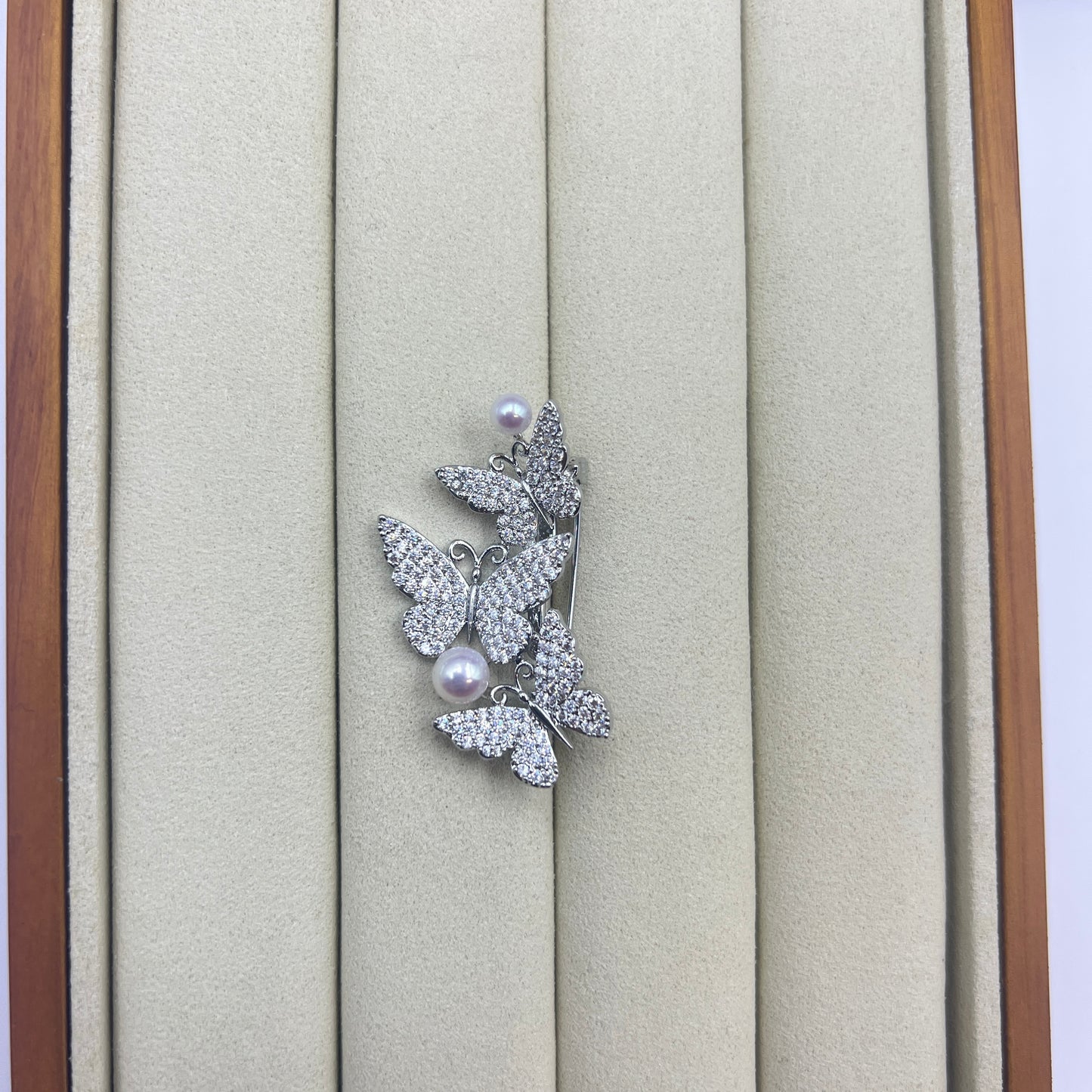 Butterfly Pearl Brooch