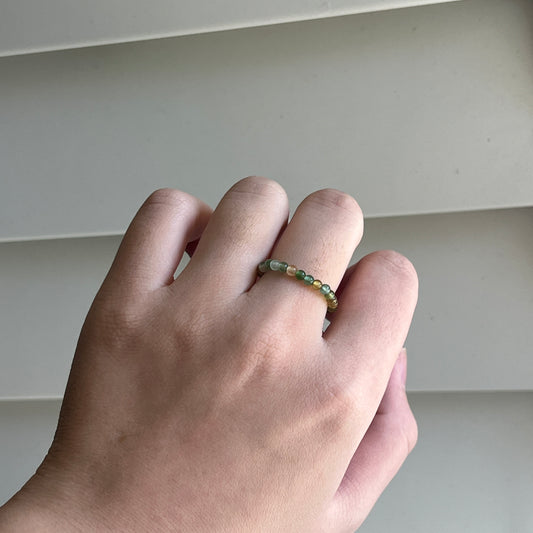 Tourmaline ring elastic style