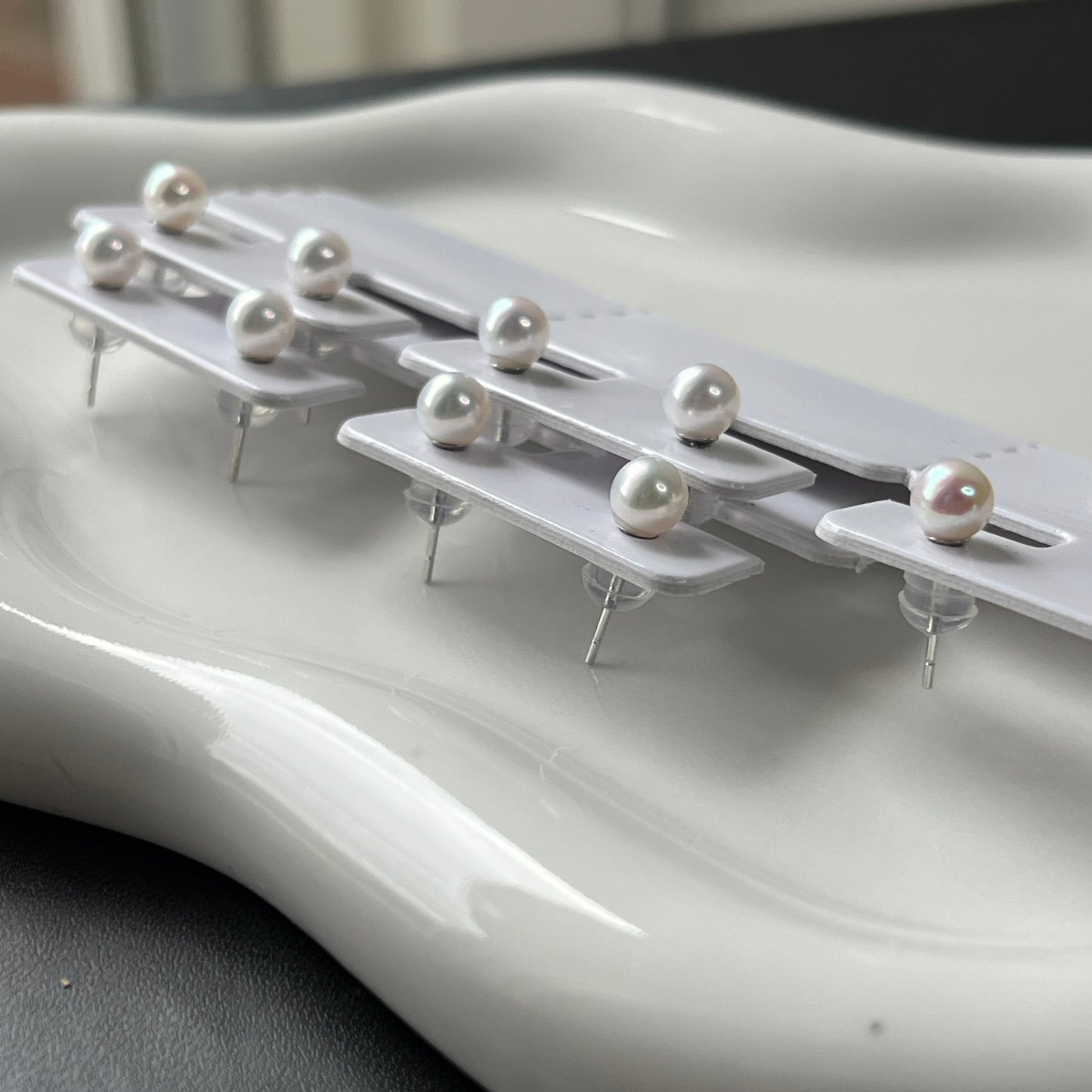 Deal Must have freshwater pearl earring stud 5mm s925