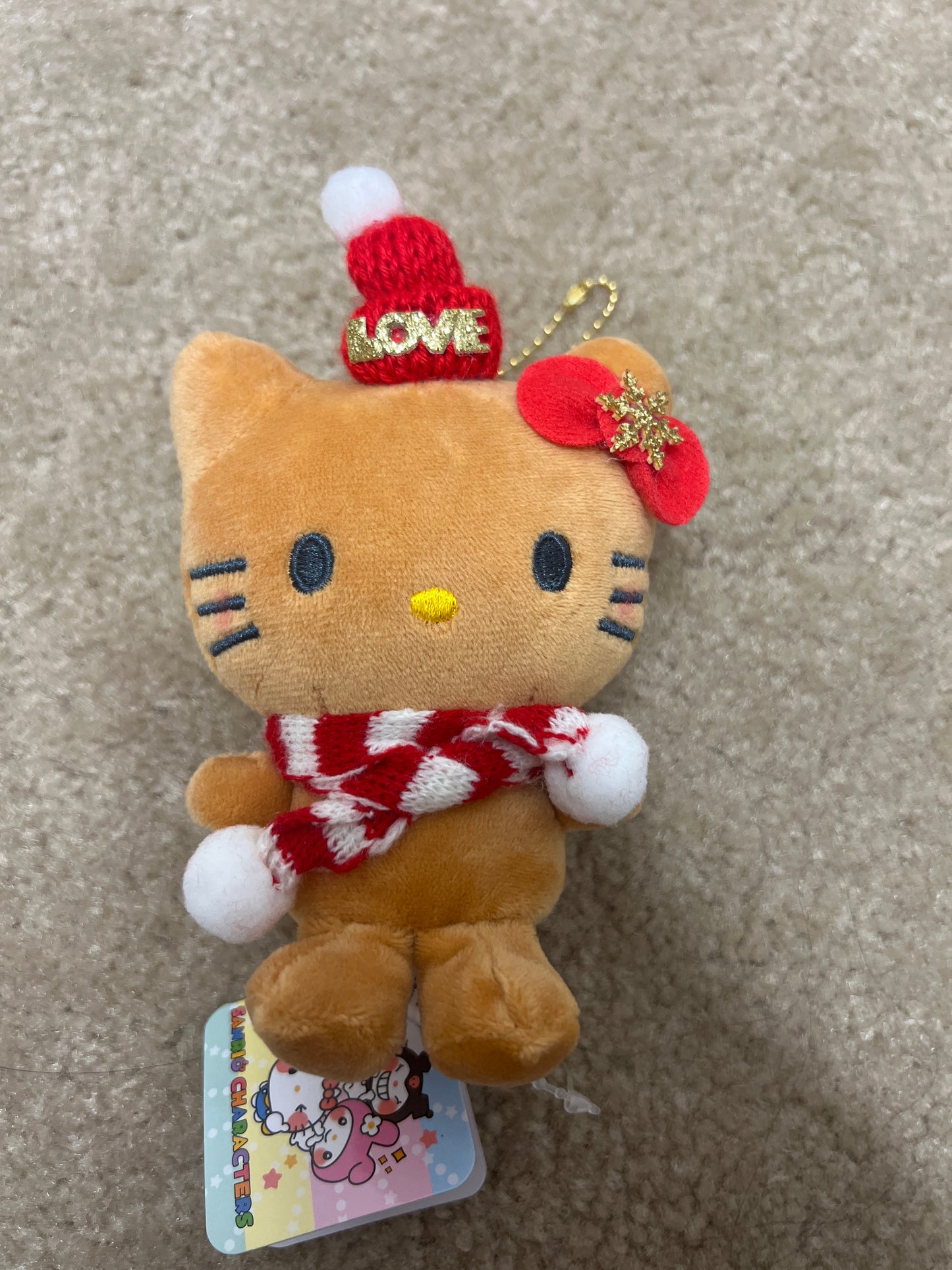 Dark skin Love Hello Kitty plushie Purse charm