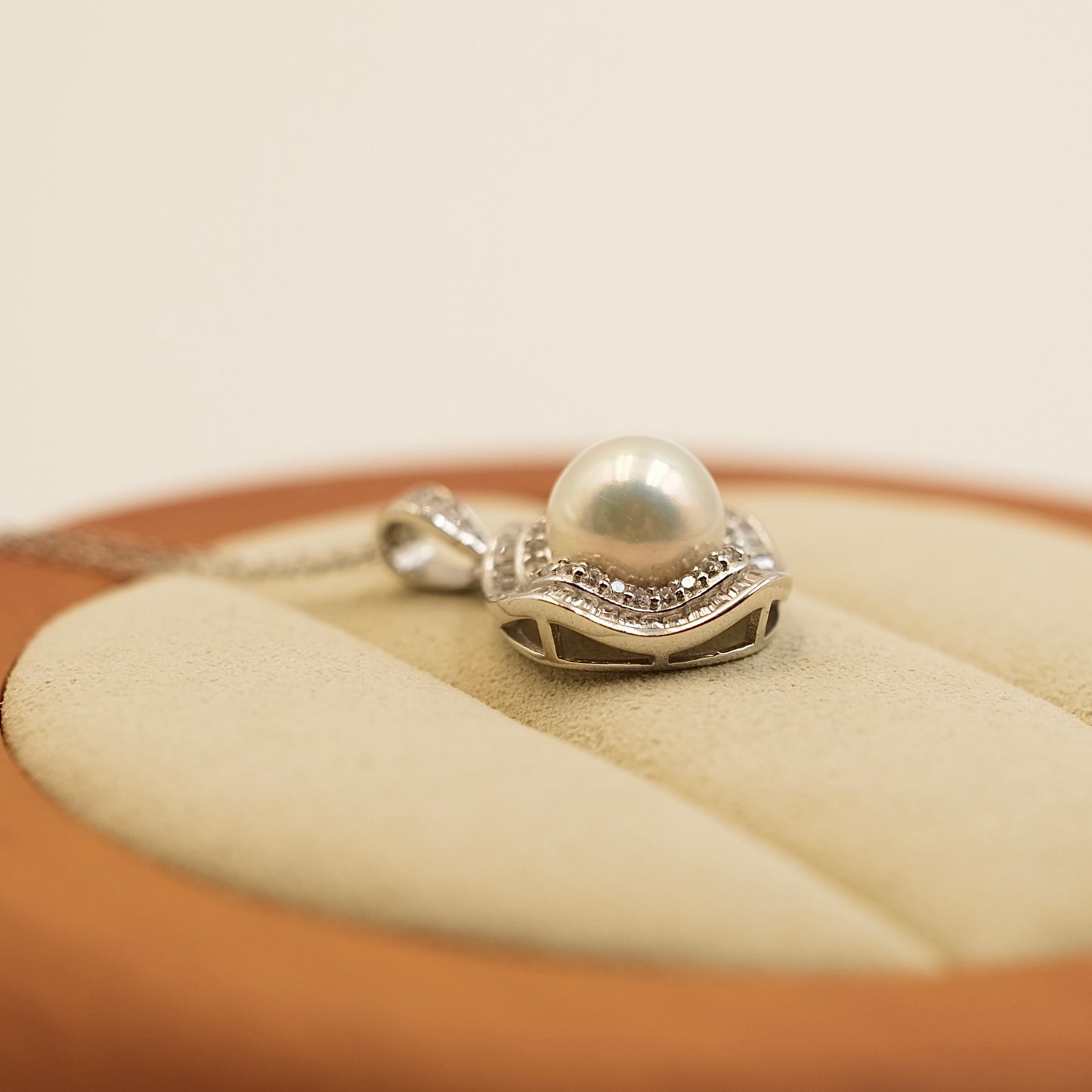 Beautiful luster freshwater pearl Luxury necklace s925