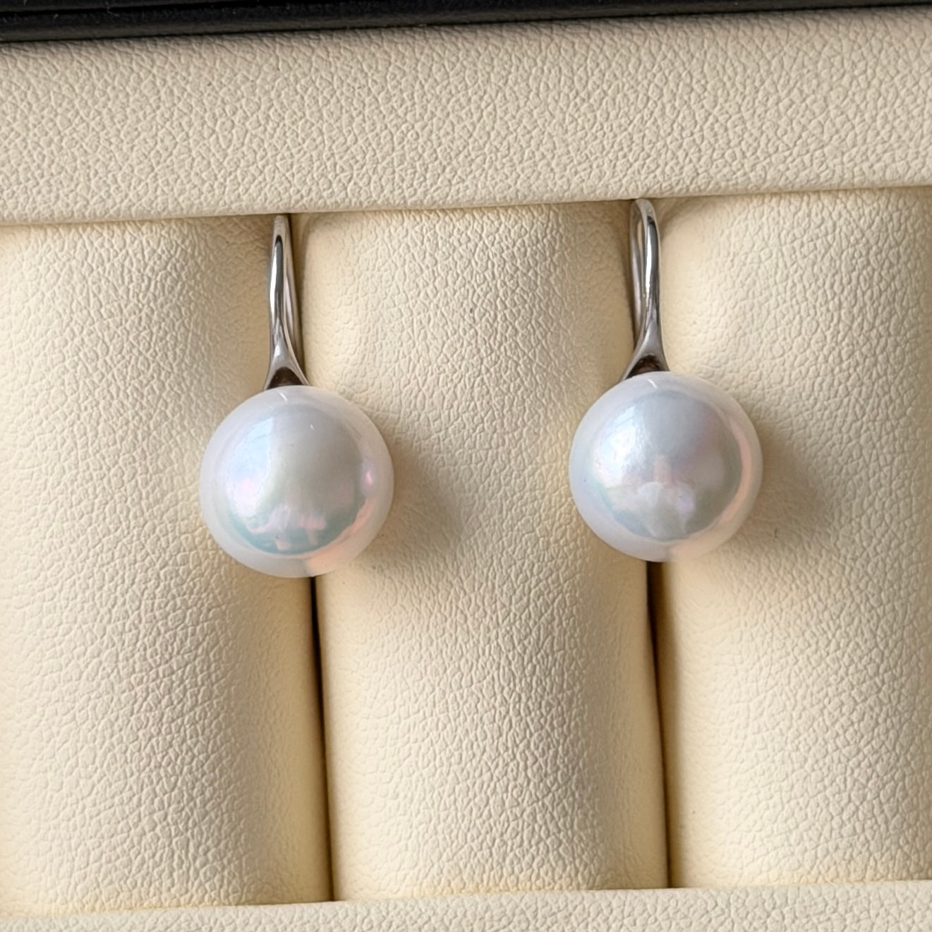 11-12mm Edison pearl high heel earrings s925