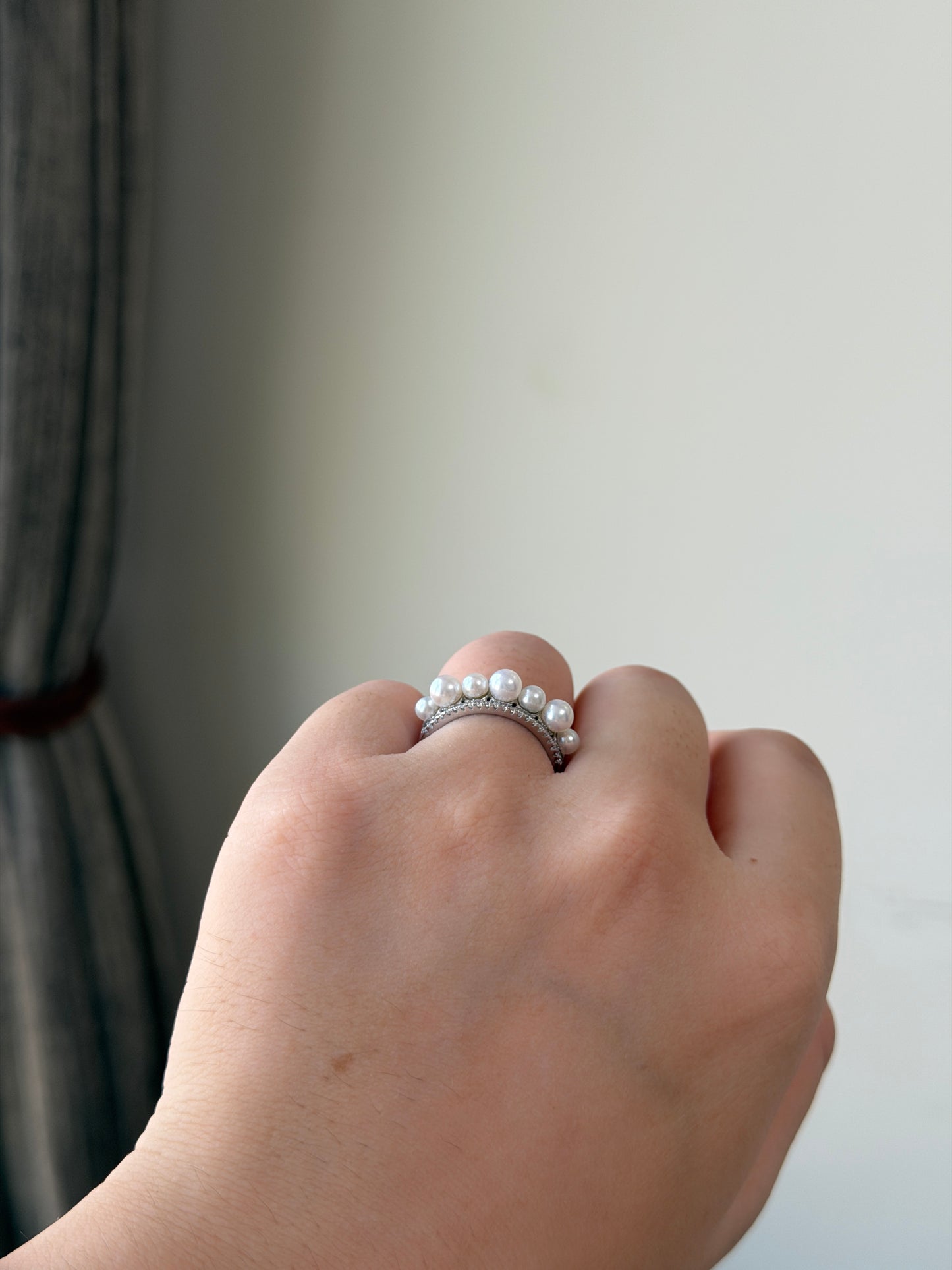 Luxury 7-Pearl Ring classic timeless style s925