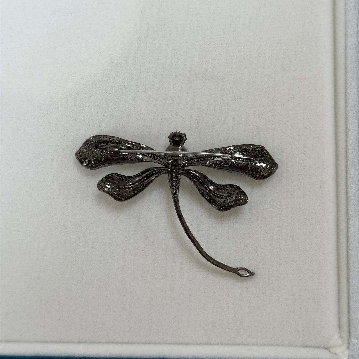 Amazing luster Akoya Pearl Madama color Dragonfly Brooch Alloy