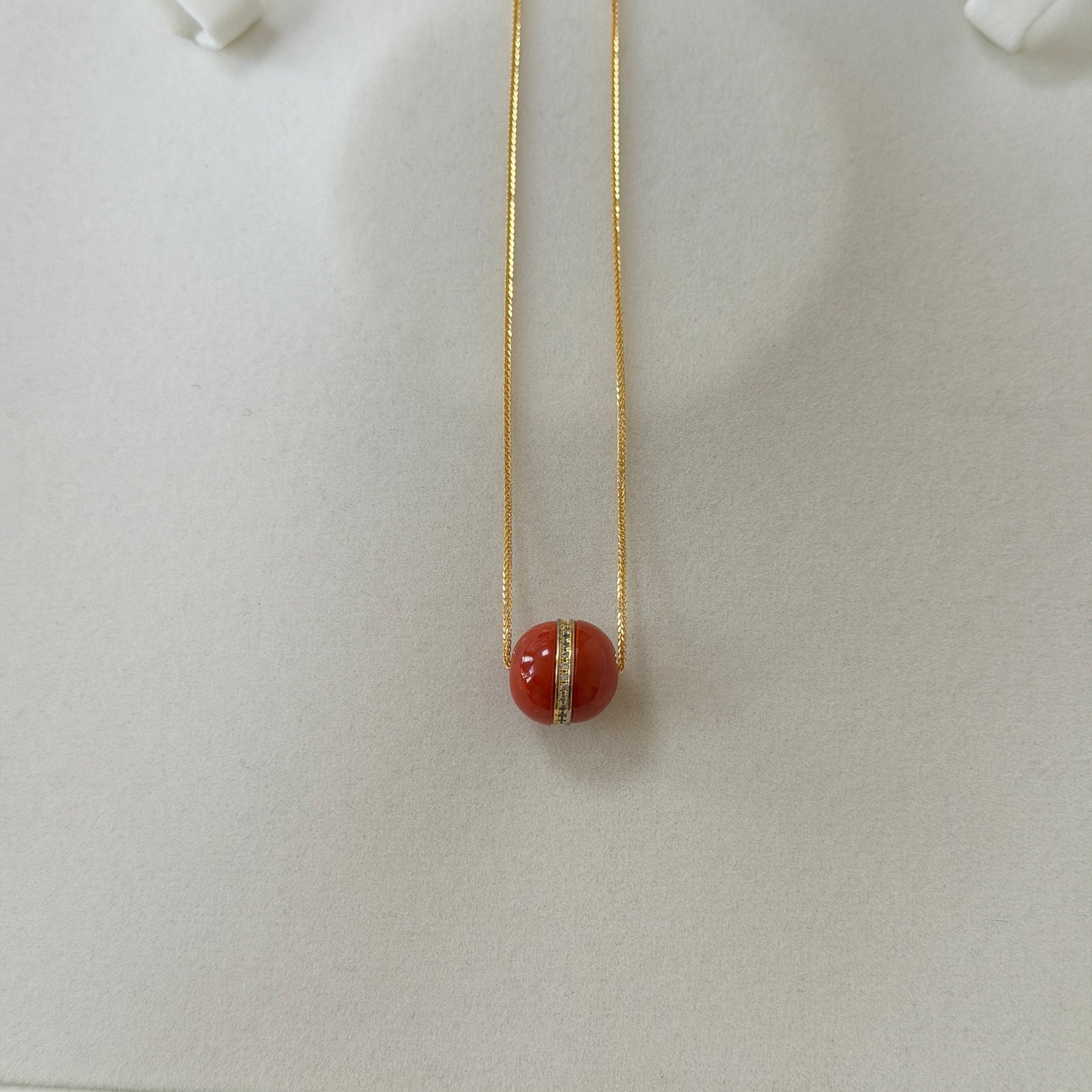 Unique Ring South Red Agage Lulu necklace s925