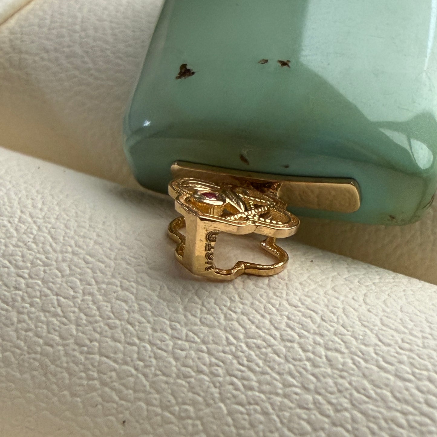 【Forest Lagoon】Turquoise Pendant Au750 setting