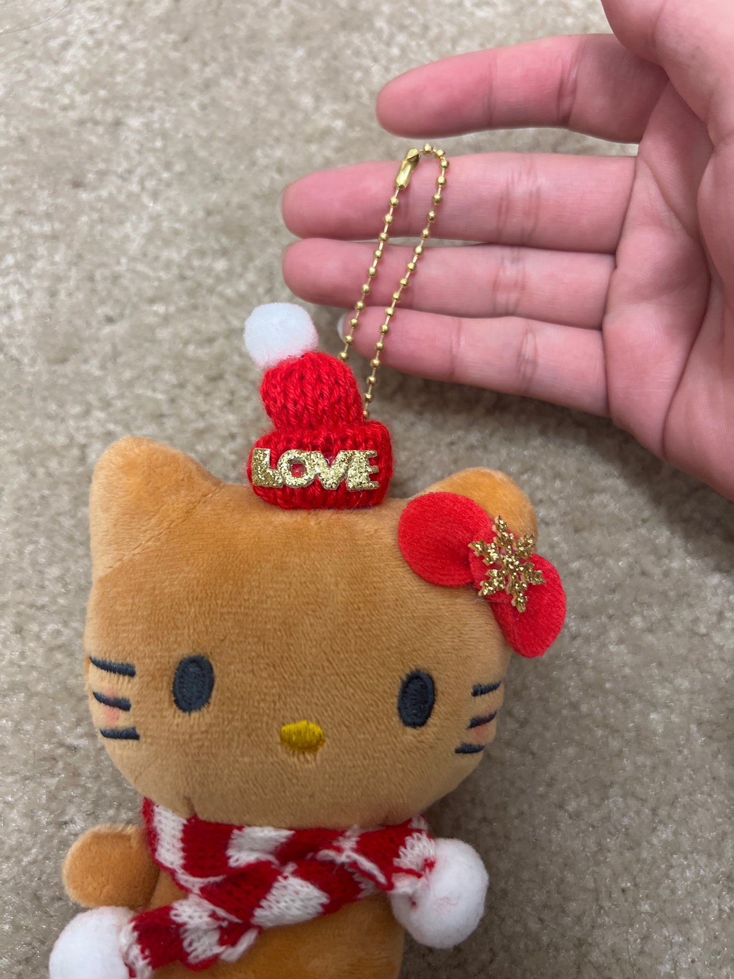 Dark skin Love Hello Kitty plushie Purse charm