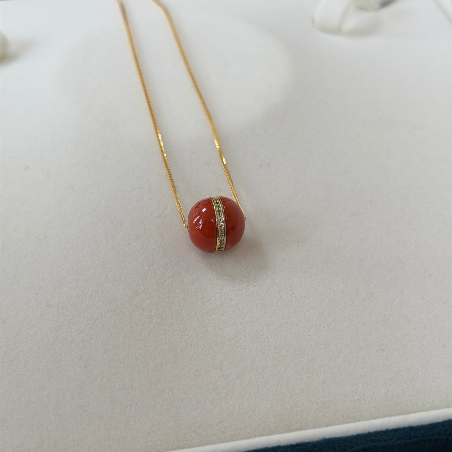 Unique Ring South Red Agage Lulu necklace s925