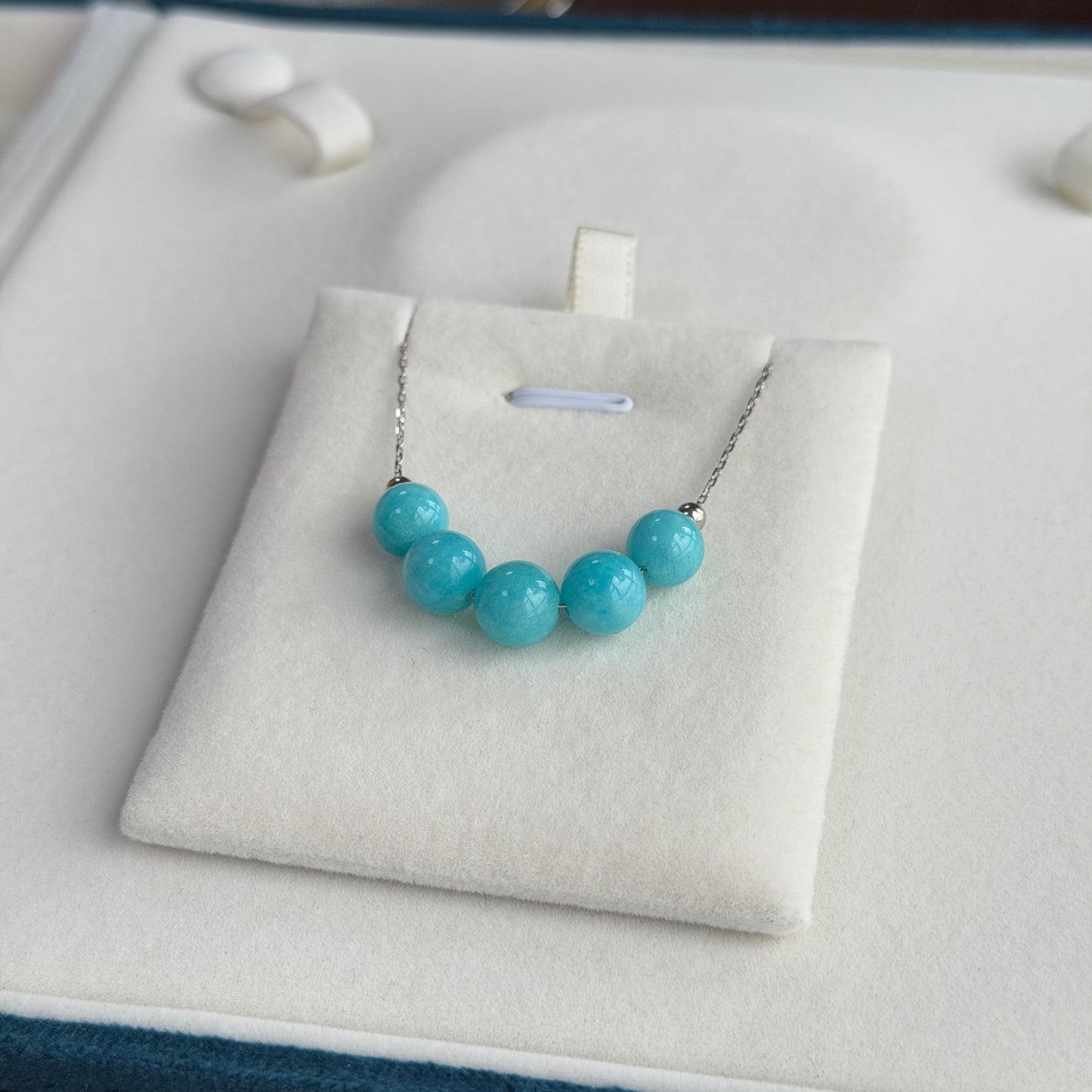 5 lulu Amazonite Stone Tiffany Blue Color s925