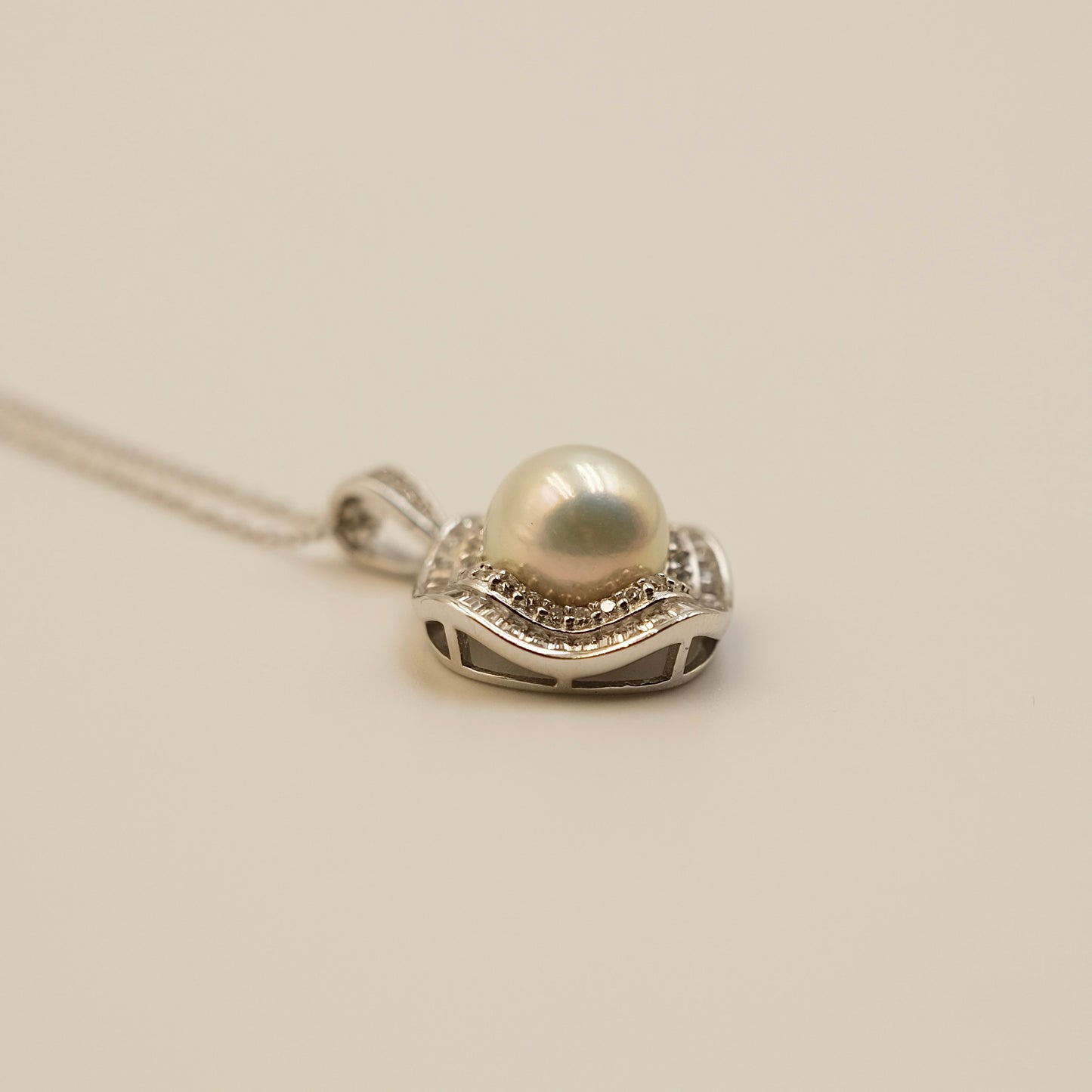 Beautiful luster freshwater pearl Luxury necklace s925