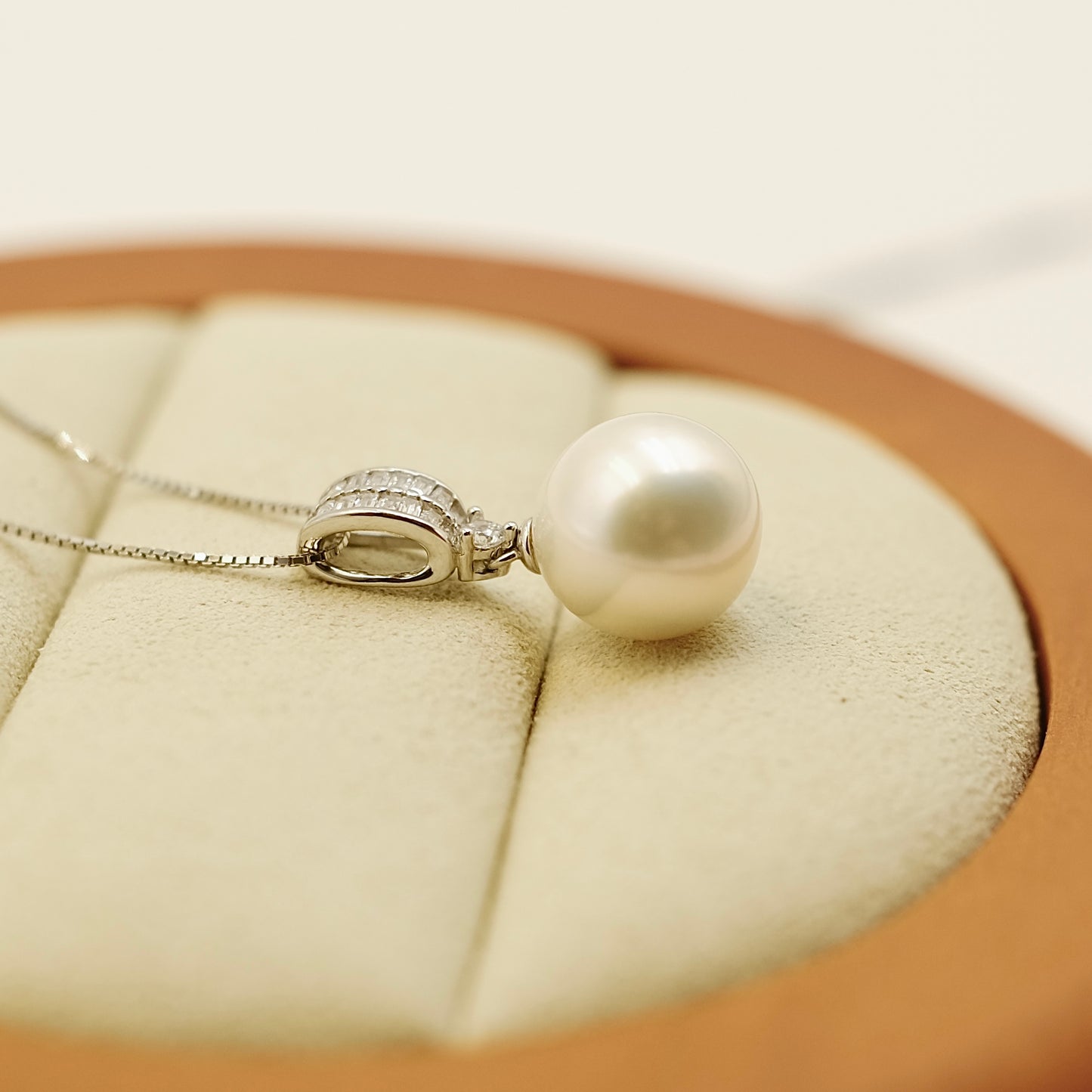 11.1mm Freshwater Edison Pearl Necklace s925 with chain