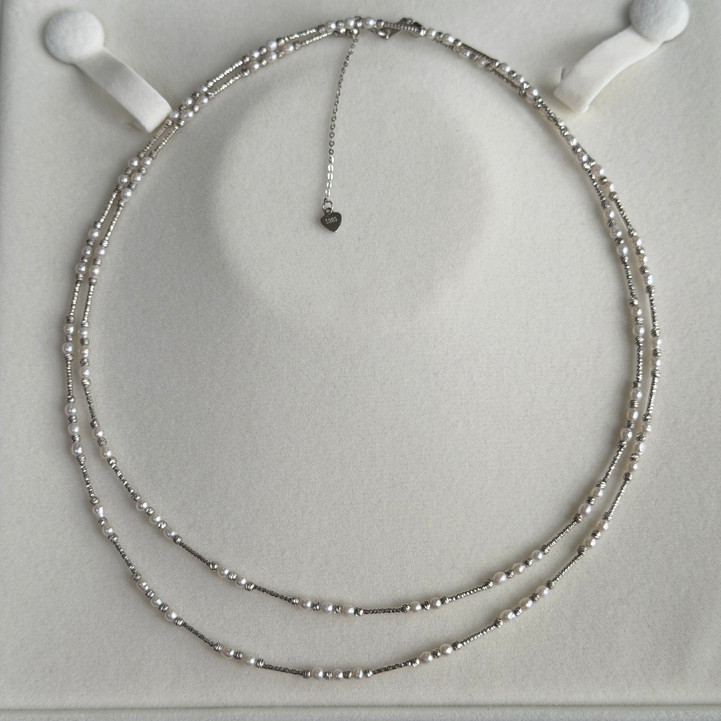 Versatile 85-90cm Freshwater keshi pearl s925 sweater necklace