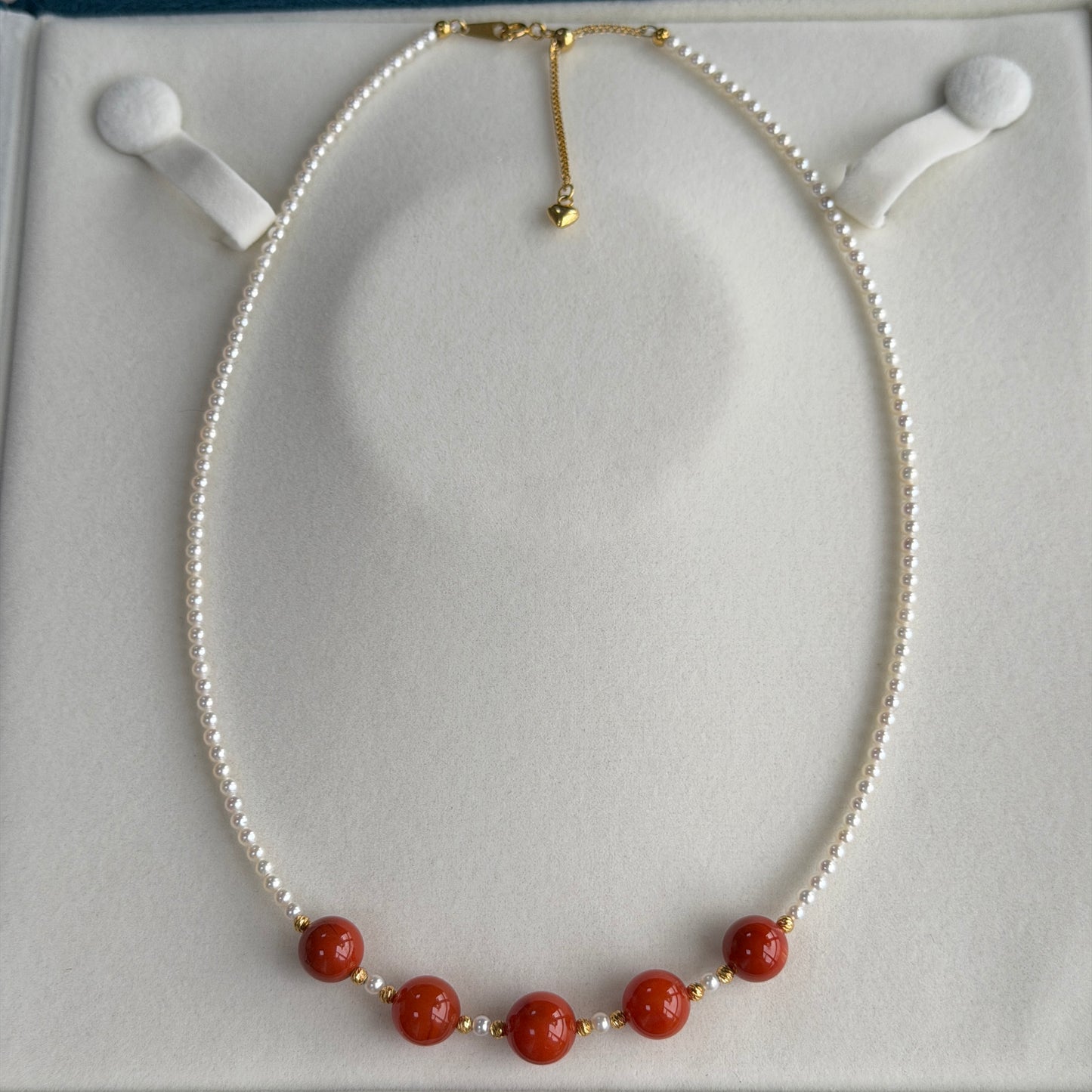 Big Smile Nang Hong South Red Agate freshwater pearl s925