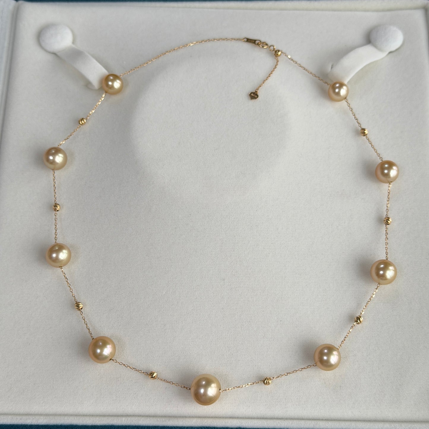 8-11mm South Sea Golden Pearl Starry Night Au750 necklace 18k gold