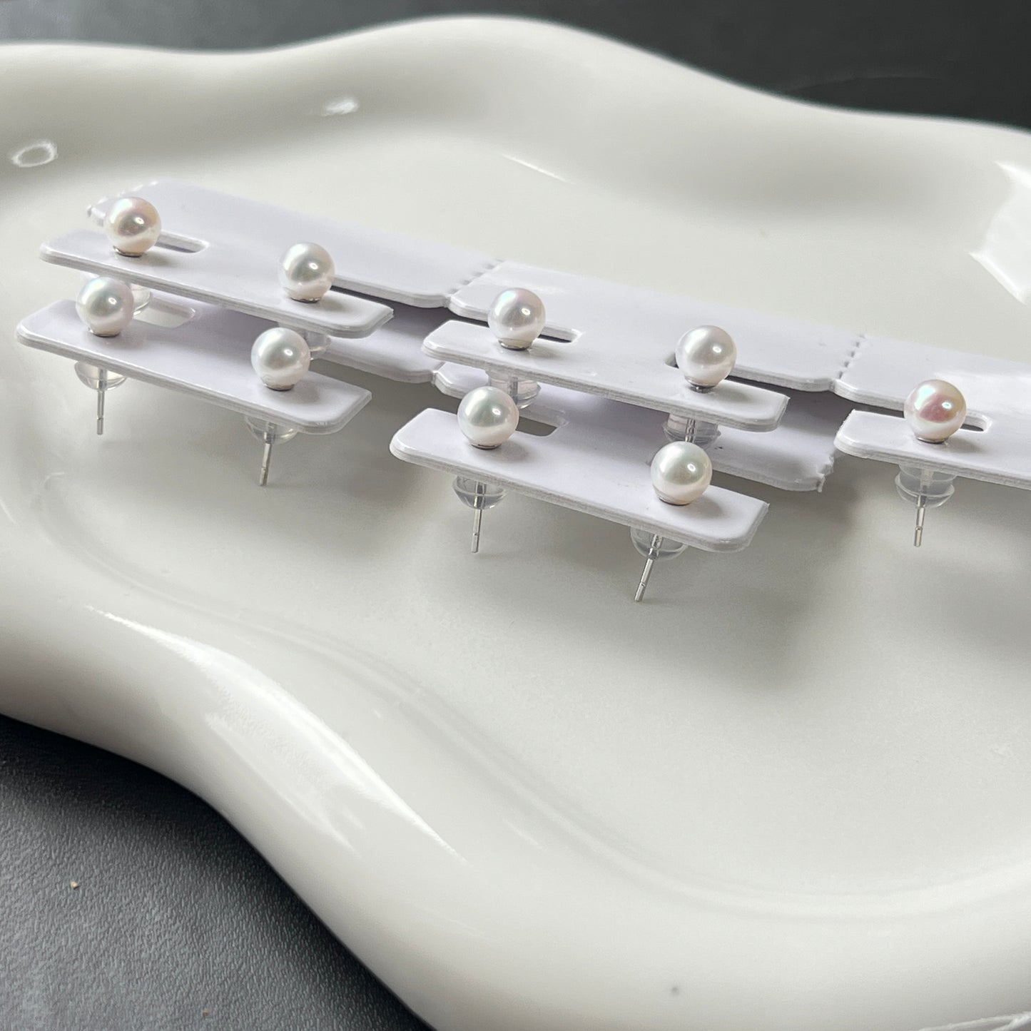 Deal Must have freshwater pearl earring stud 5mm s925