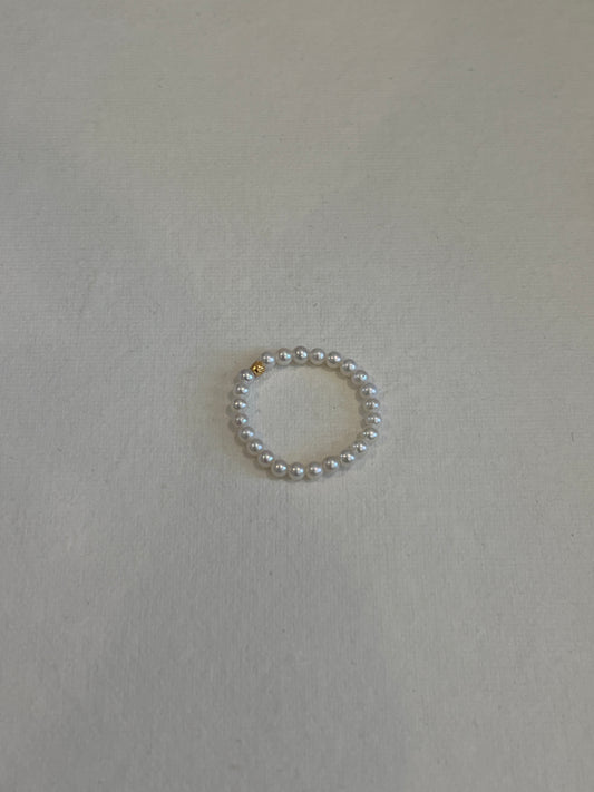 Freshwater pearl Baby pearl ring elastic style