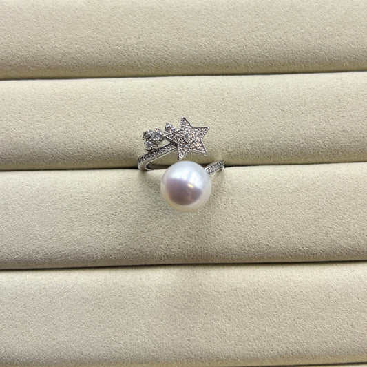 Starry Pearl Ring s925