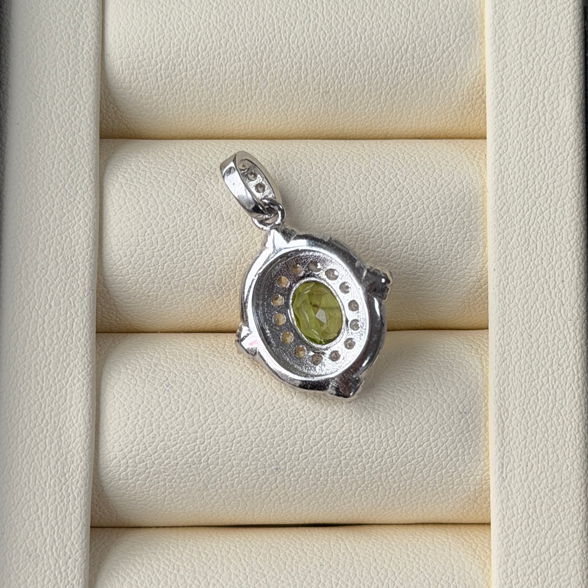 8*6mm Peridot stone necklace s925