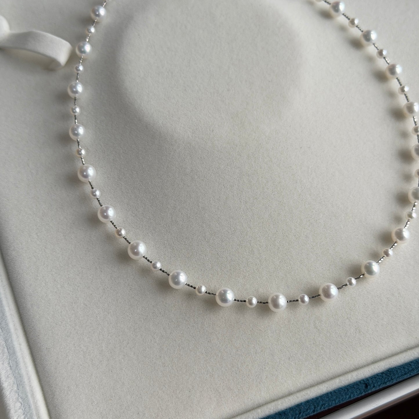 【Group Buy】Starry night dainty pearl necklace 3-4mm & 5-6mm