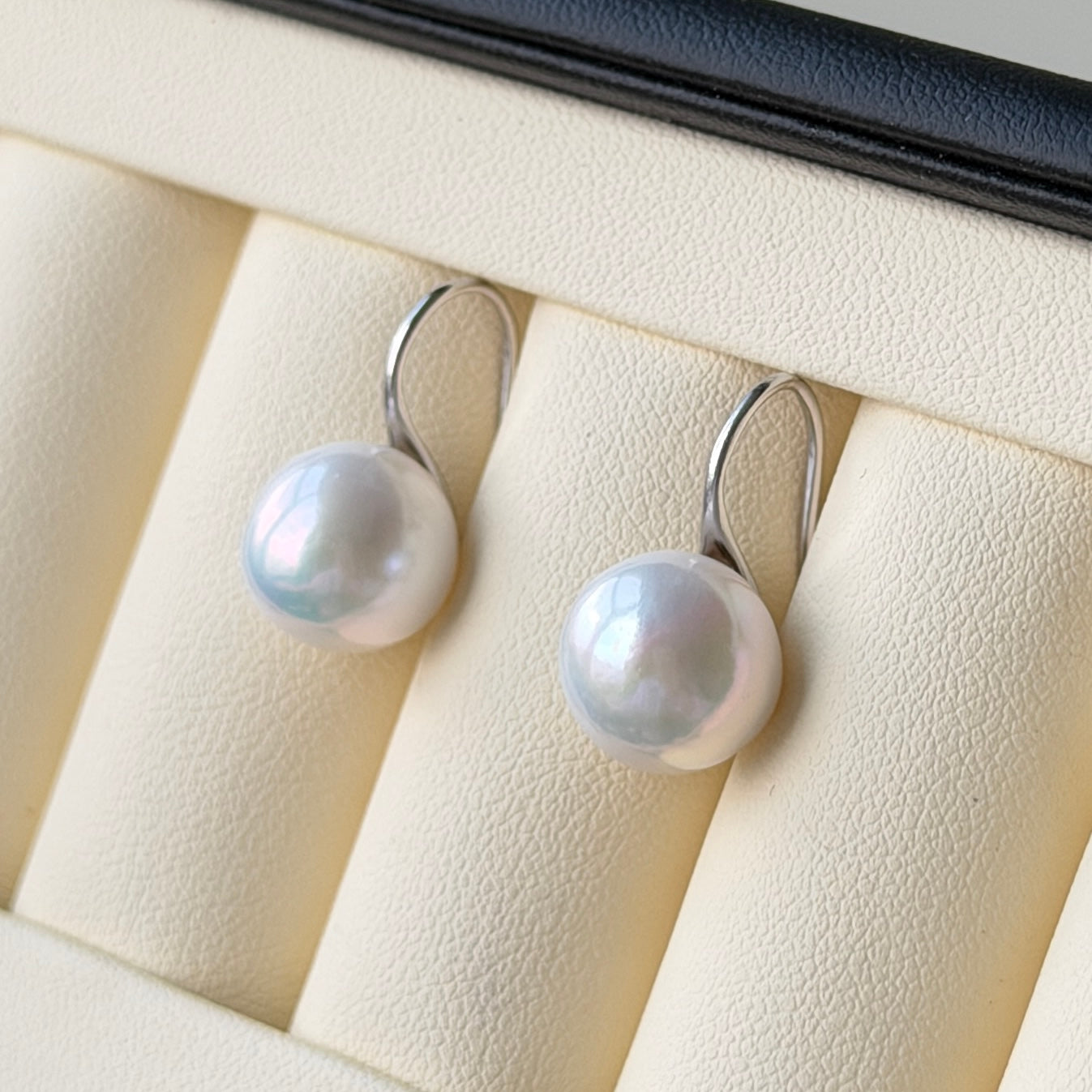 11-12mm Edison pearl high heel earrings s925