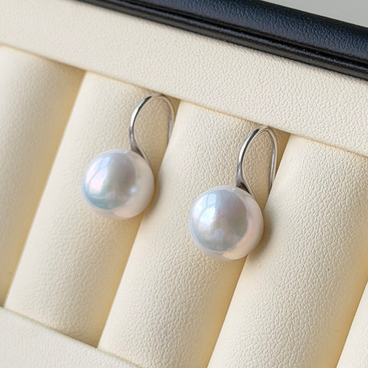 11-12mm Edison pearl high heel earrings s925