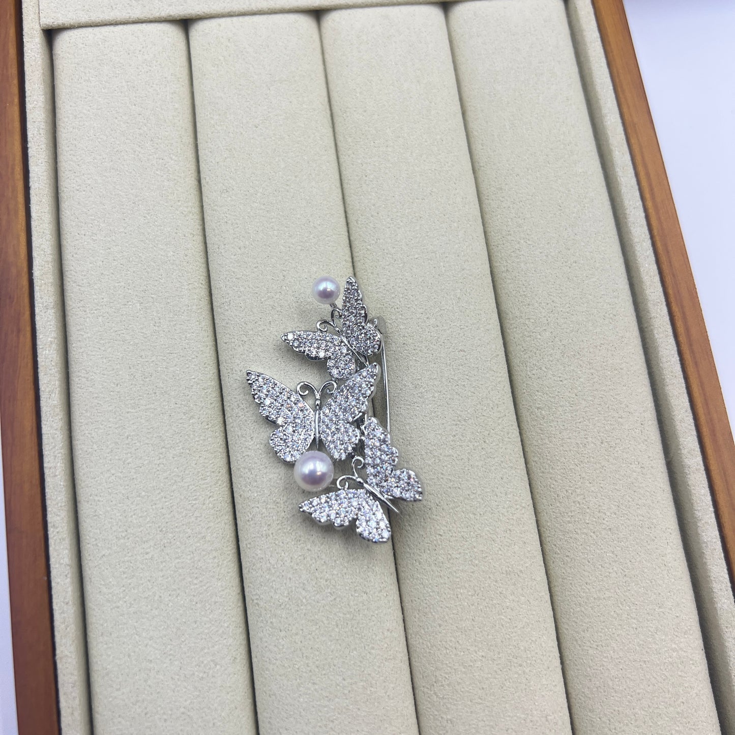 Butterfly Pearl Brooch