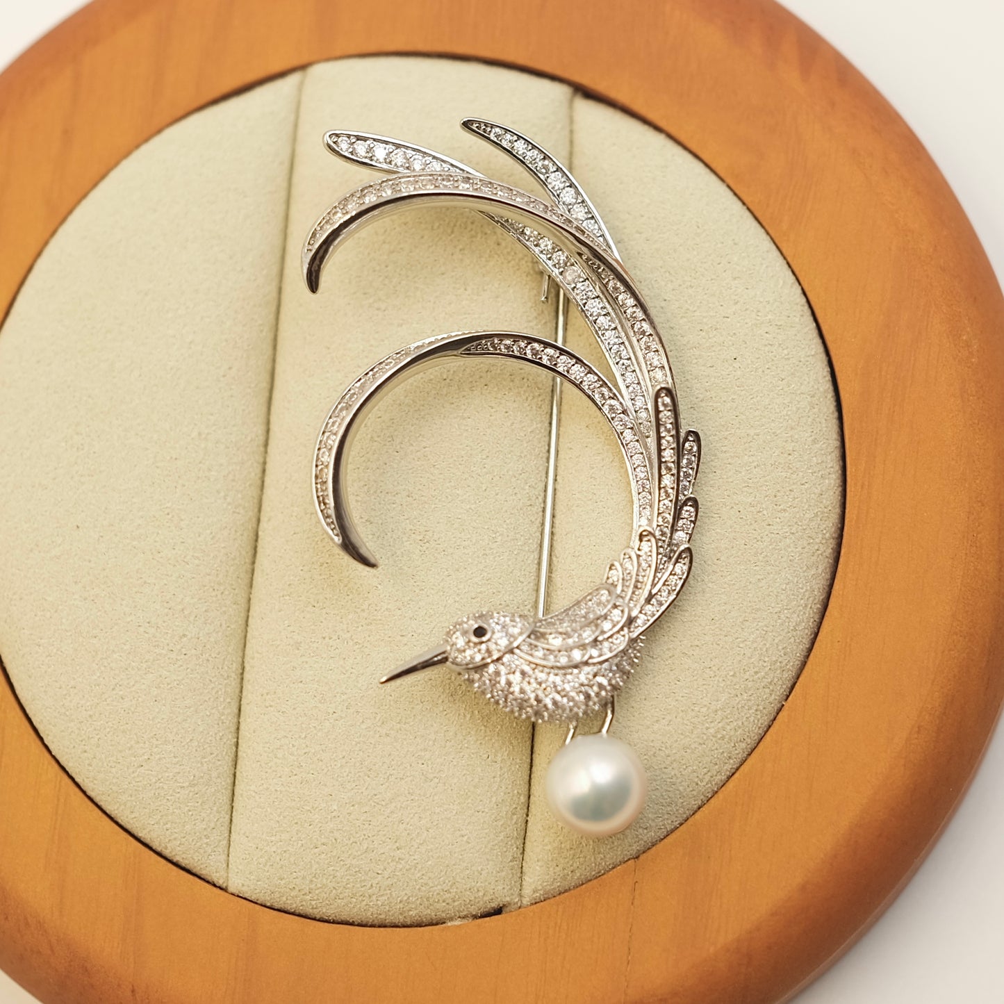 Bird Freshwater Pearl Brooch