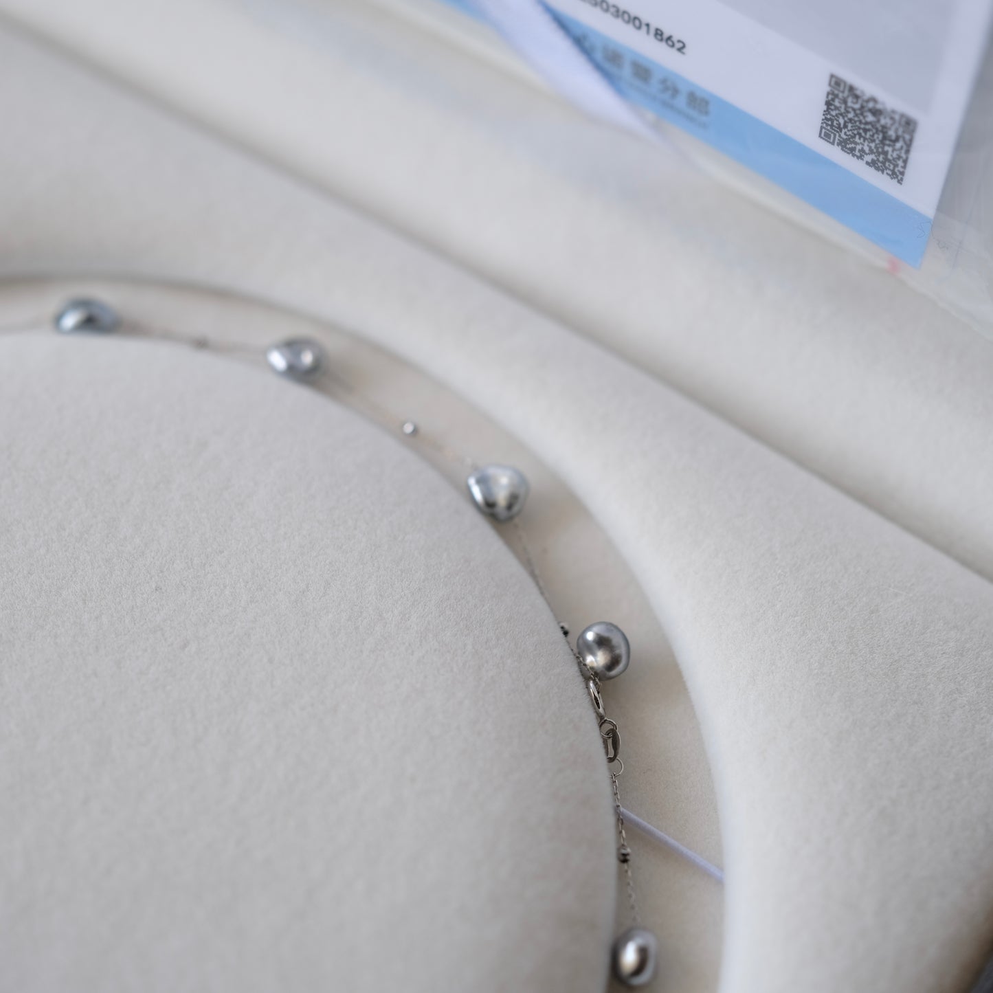 Luxury Black Tahitian Seawater keshi pearl 18k white gold starry night Necklace