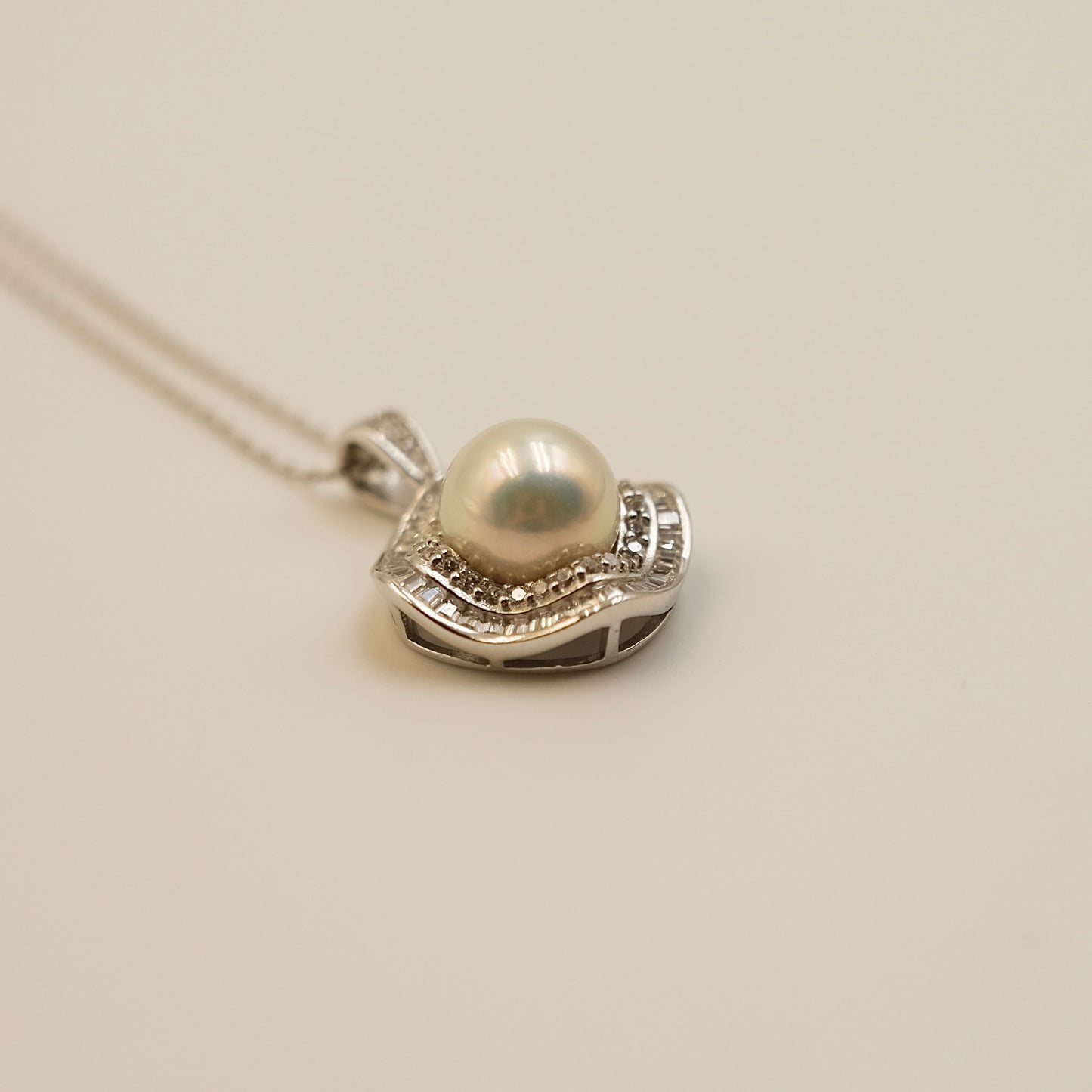 Beautiful luster freshwater pearl Luxury necklace s925