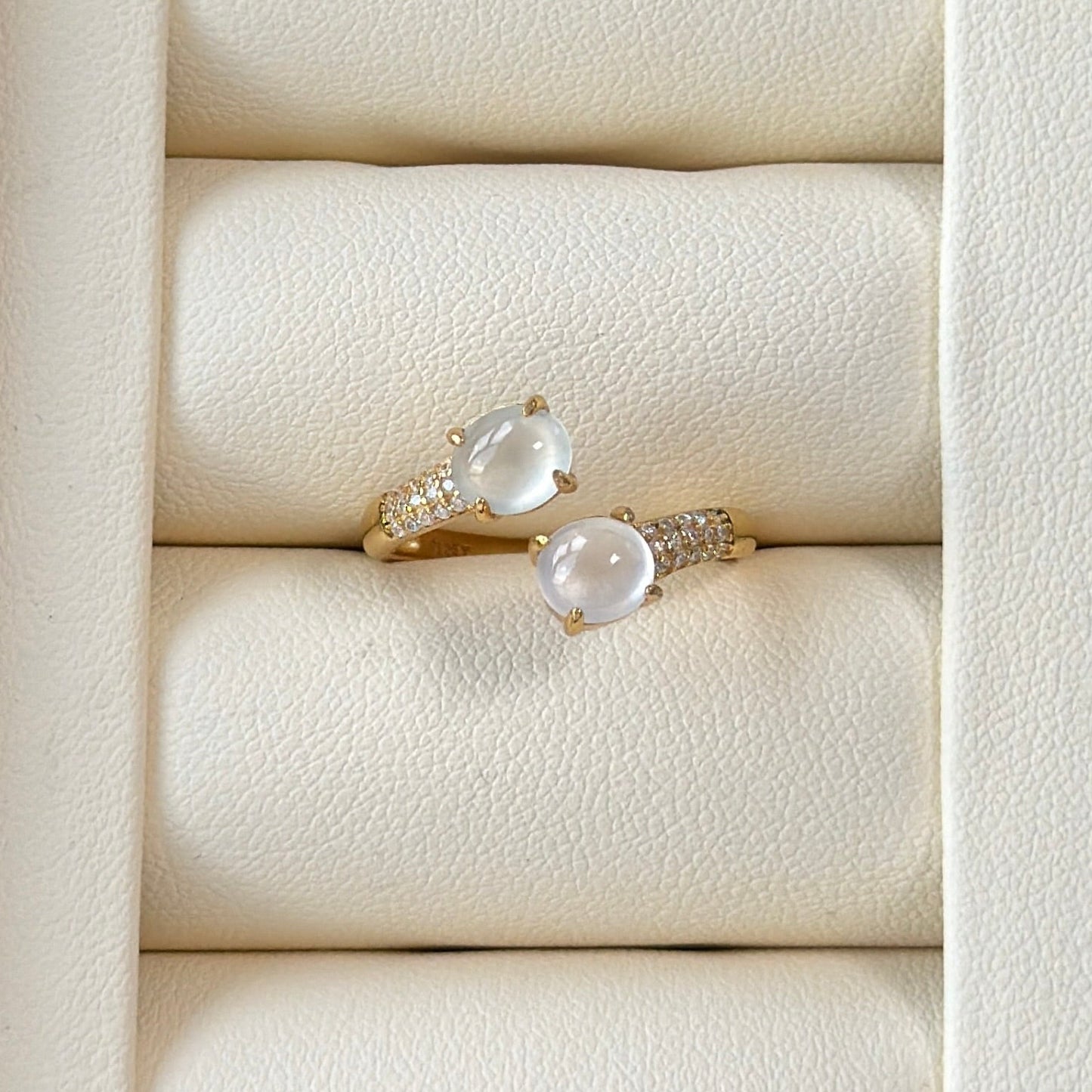 Icy Jade double ring s925