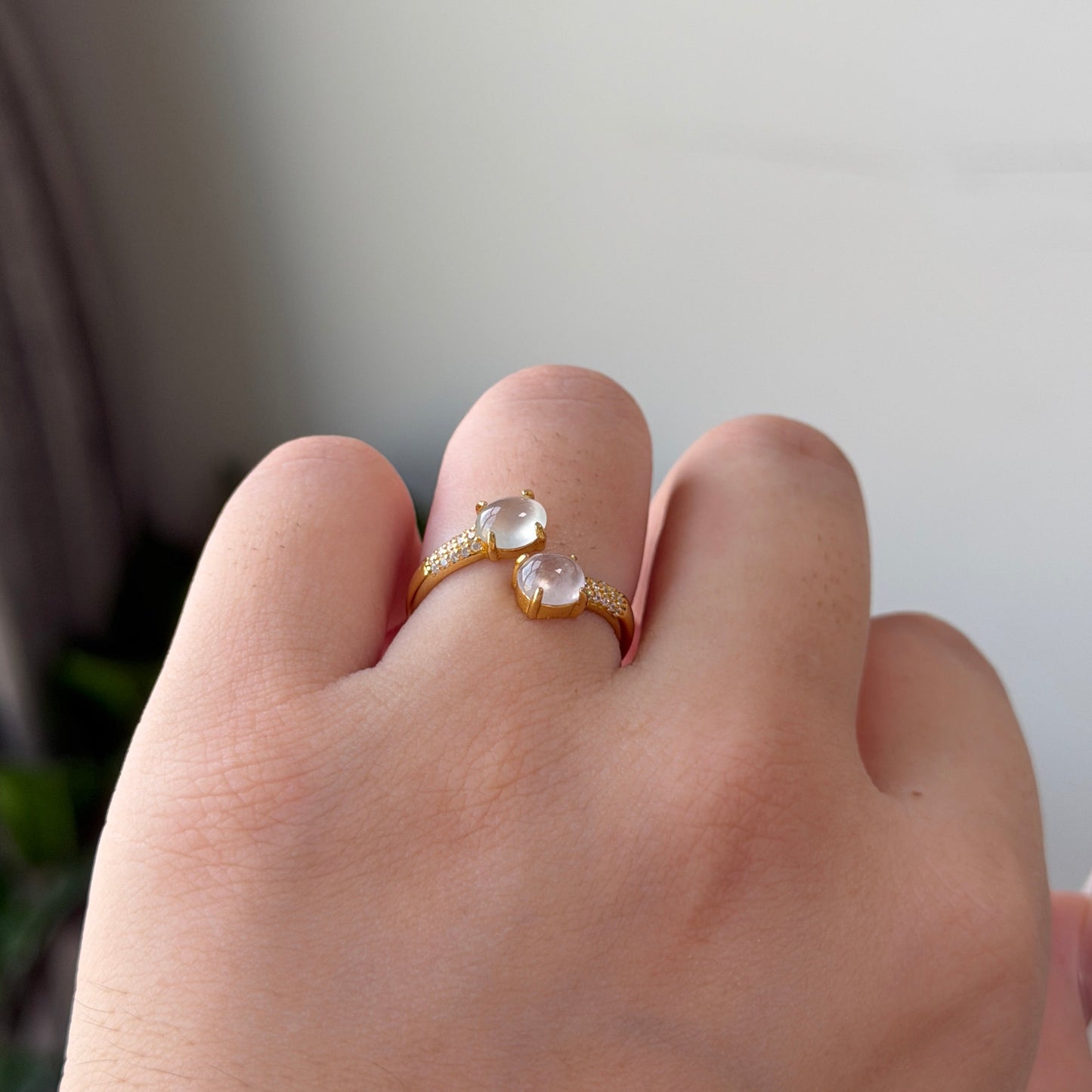 Icy Jade double ring s925