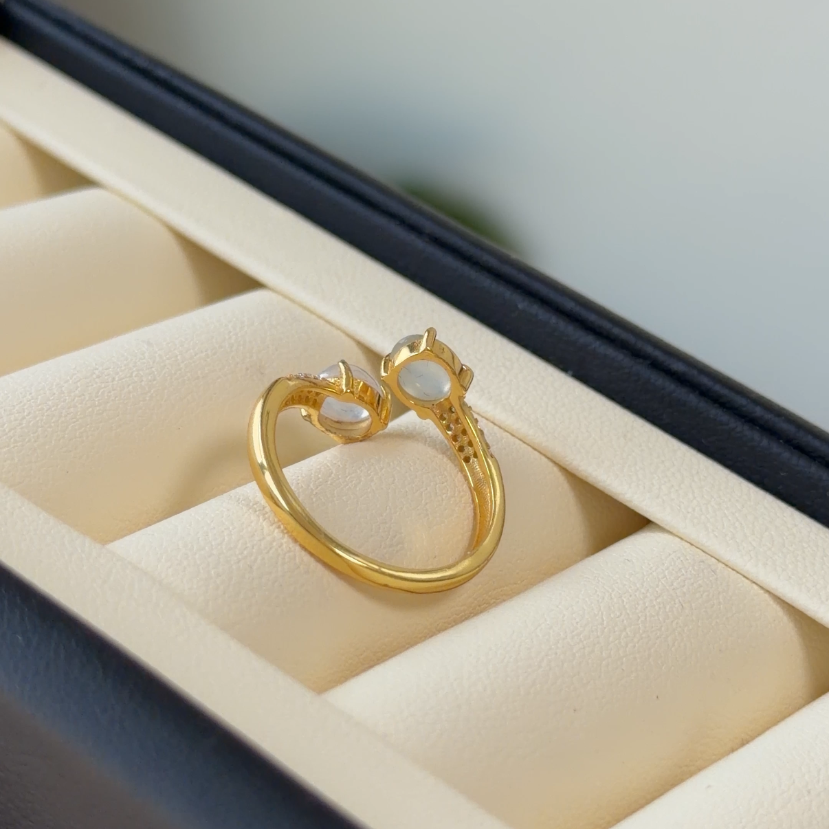 Icy Jade double ring s925