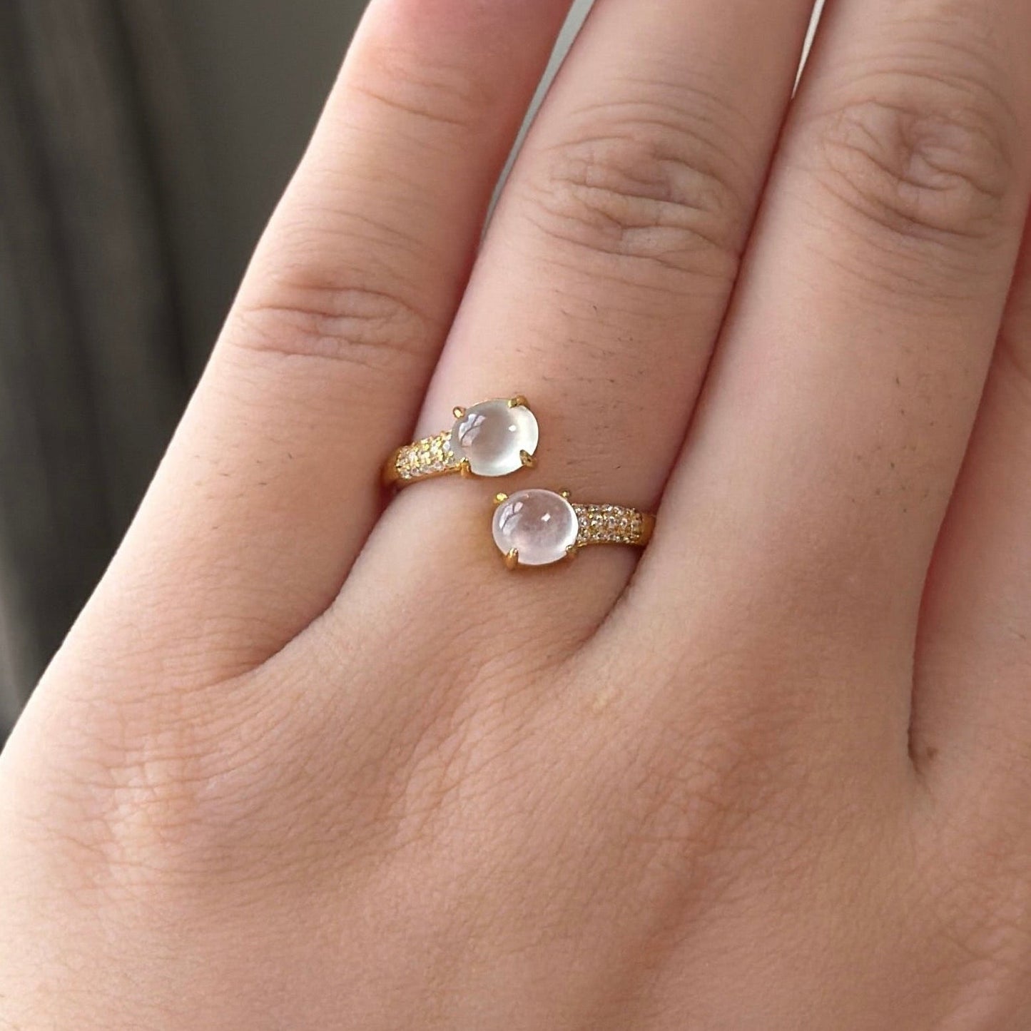 Icy Jade double ring s925
