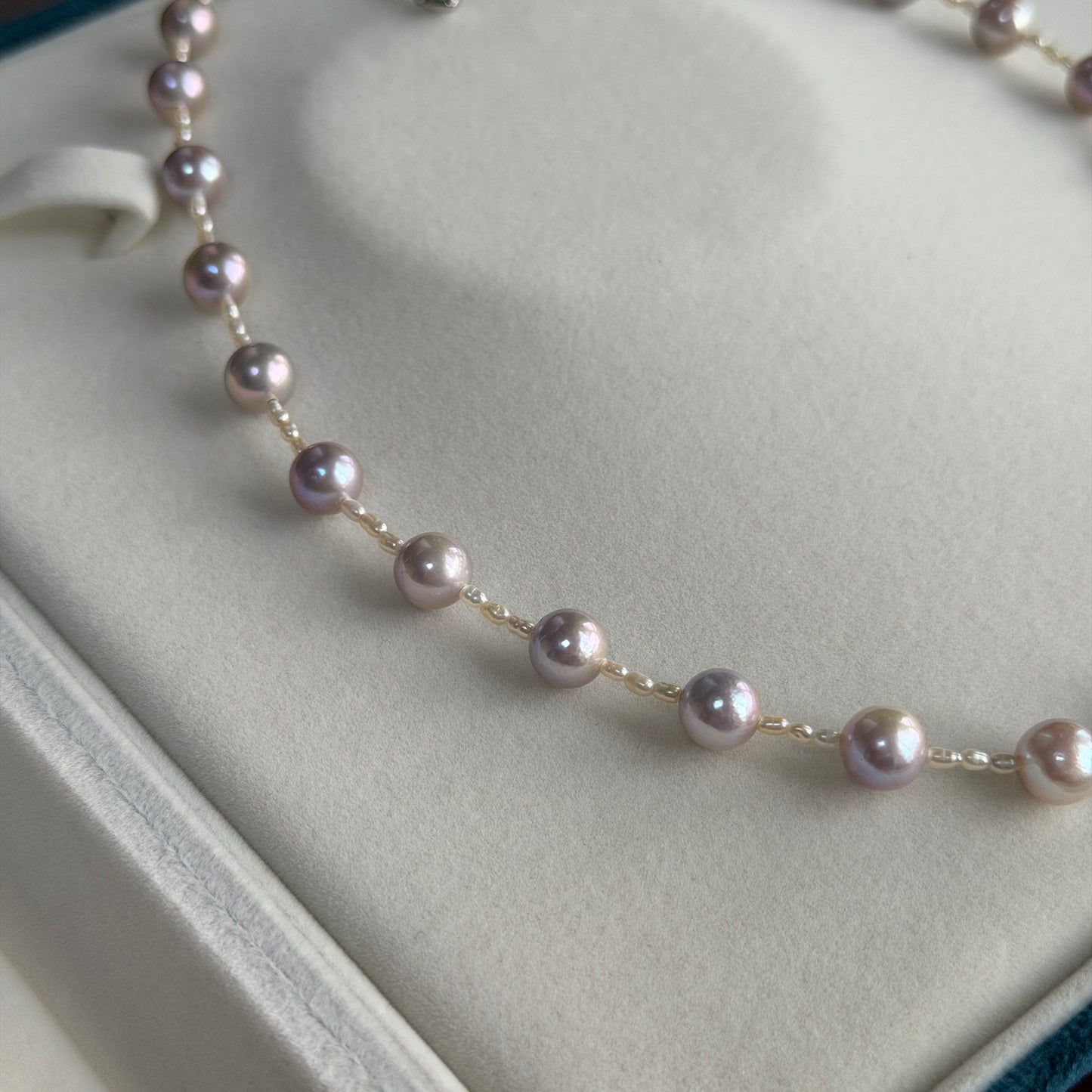Deal Spring Monet color freshwater pearl necklace with freshwater Keshi s925