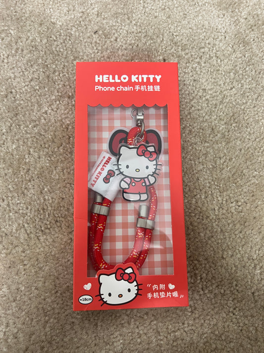 Hello Kitty Phone chain red